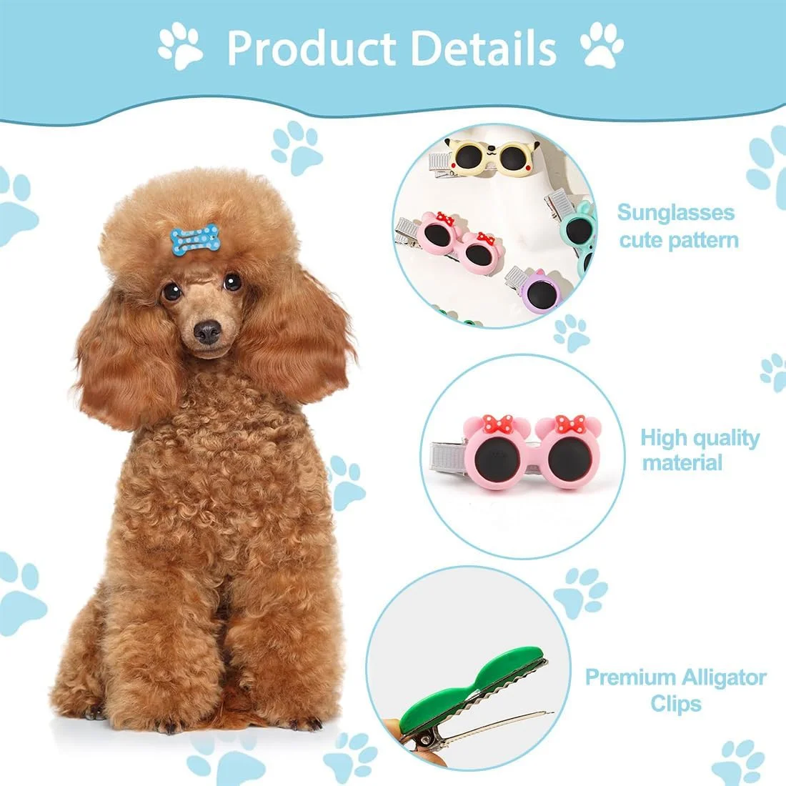 بسته ۴ عددی گیره مو سگ COYUN، پاپیون مو حیوانات خانگی، گیره مو حیوانات خانگی، گیره مو حیوانات کوچک، سربند سگ بسیار زیبا برای سگ های کوچک، گربه ها بسته ۴ عددی گیره مو سگ COYUN، پاپیون مو حیوانات خانگی، گیره مو حیوانات خانگی، گیره مو حیوانات کوچک، سربند سگ بسیار زیبا برای سگ های کوچک، گربه ها