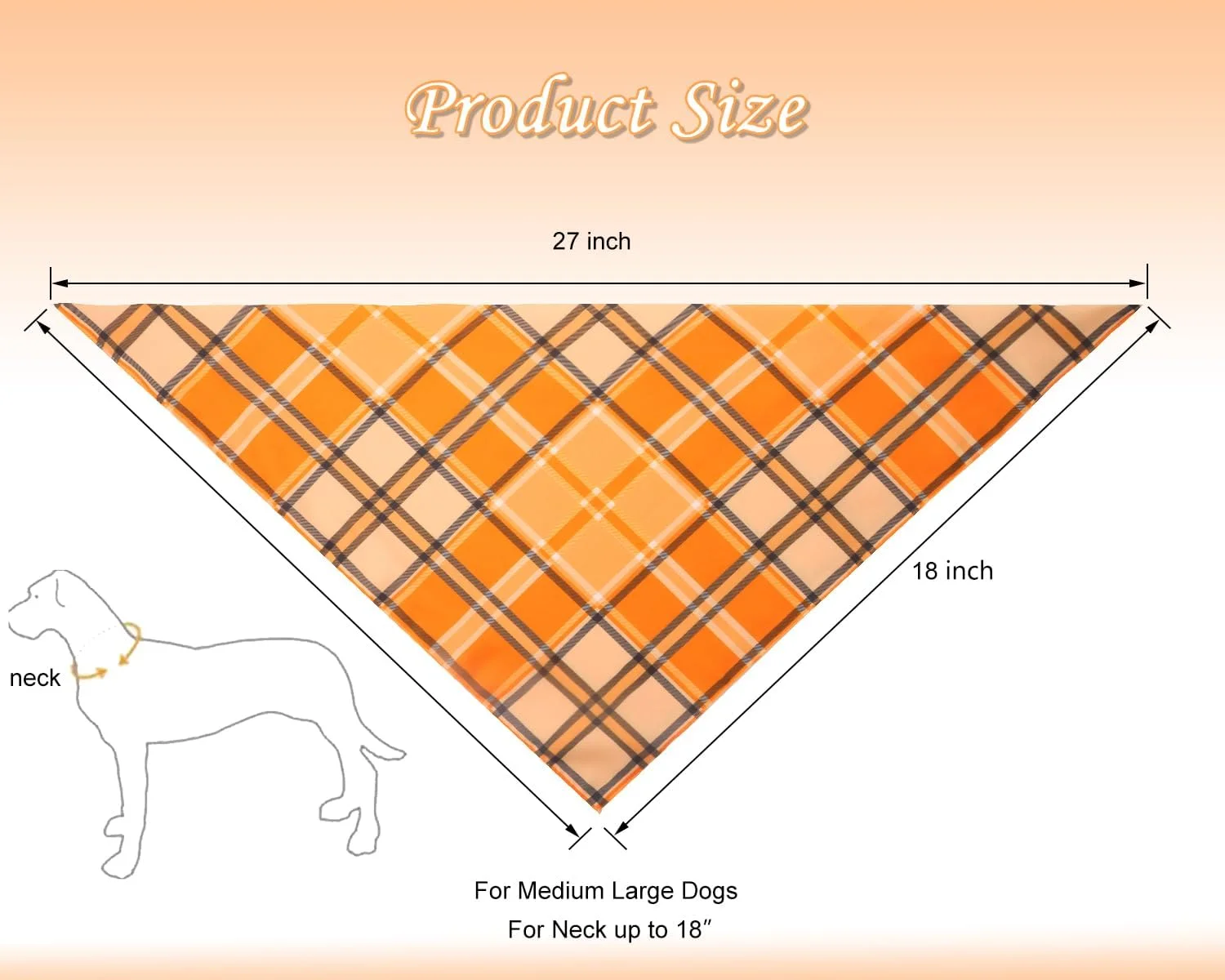 دستمال گردن سگ پاییزی CozyHaus، لباس سگ چهارخانه نارنجی، شال گردن فصلی حیوانات خانگی برای سگ های پسر و دختر، لباس حیوانات خانگی تعطیلات برگشت پذیر برای سگ های متوسط تا بزرگ (2 عدد، نارنجی) دستمال گردن سگ پاییزی CozyHaus، لباس سگ چهارخانه نارنجی، شال گردن فصلی حیوانات خانگی برای سگ های پسر و دختر، لباس حیوانات خانگی تعطیلات برگشت پذیر برای سگ های متوسط تا بزرگ (2 عدد، نارنجی)