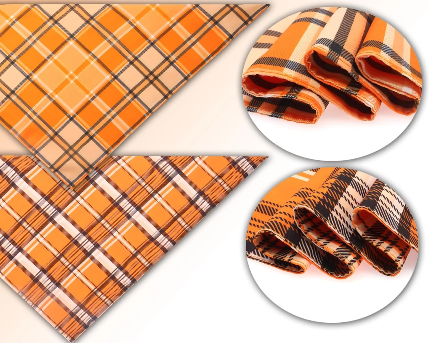 دستمال گردن سگ پاییزی CozyHaus، لباس سگ چهارخانه نارنجی، شال گردن فصلی حیوانات خانگی برای سگ های پسر و دختر، لباس حیوانات خانگی تعطیلات برگشت پذیر برای سگ های متوسط تا بزرگ (2 عدد، نارنجی) دستمال گردن سگ پاییزی CozyHaus، لباس سگ چهارخانه نارنجی، شال گردن فصلی حیوانات خانگی برای سگ های پسر و دختر، لباس حیوانات خانگی تعطیلات برگشت پذیر برای سگ های متوسط تا بزرگ (2 عدد، نارنجی)