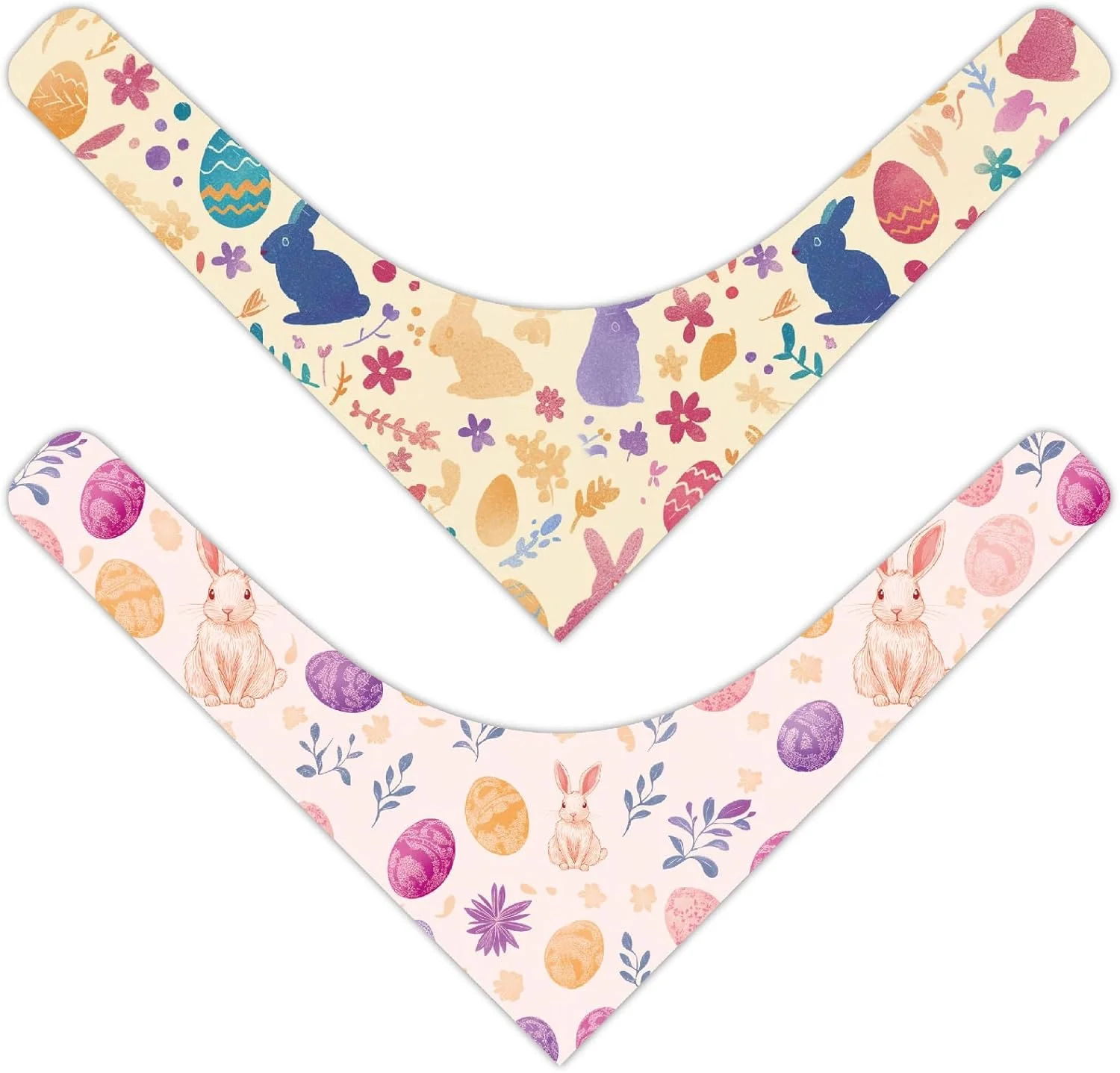 کراسپیر بسته 2 عددی سگ خرگوشی، آناناس، تخم مرغ های عید پاک، روسری مثلثی آناناس برای سگ های متوسط و بزرگ، حوله گربه برگشت پذیر، پیشبند گربه قابل تنظیم، لوازم جانبی حیوانات خانگی، مهمانی روز عید پاک