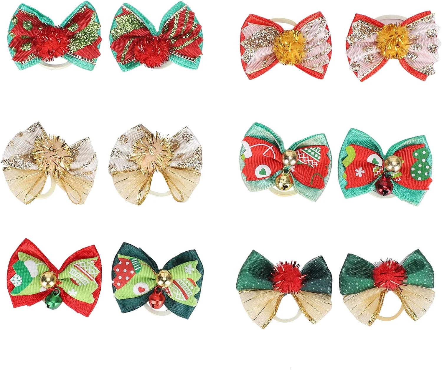 F&Y پاپیون موی حیوانات خانگی زیبا - لوازم جانبی آرایش سگ، توله سگ و گربه - پاپیون تزئینی برای مو و قلاده F&Y پاپیون موی حیوانات خانگی زیبا - لوازم جانبی آرایش سگ، توله سگ و گربه - پاپیون تزئینی برای مو و قلاده