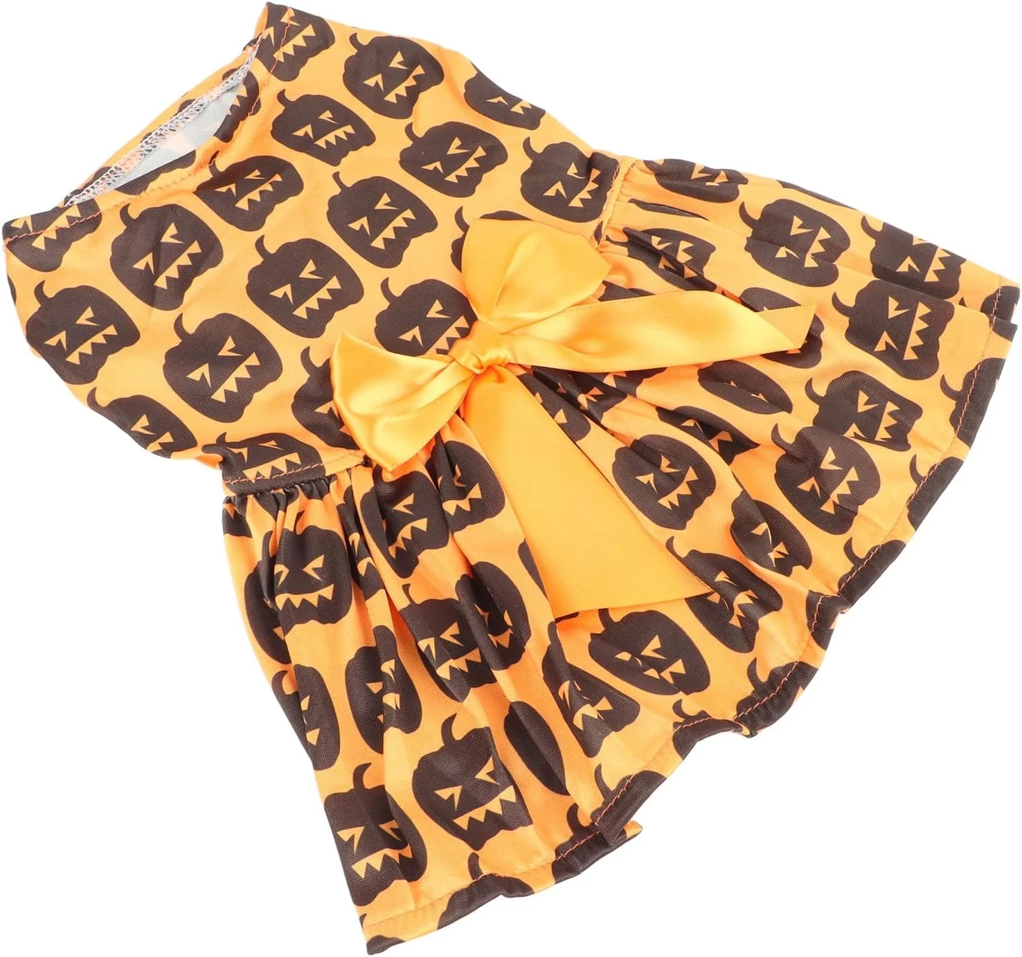 لباس سگ طرح هالووین، لباس تعطیلات سگ با تمیز کردن آسان، یقه گرد، پلی استر نرم، طرح کدو تنبل منحصر به فرد برای دورهمی های خانوادگی و فضای باز