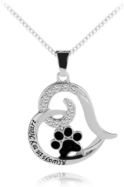 آویز یادبود حیوانات خانگی Cynlsum: گردنبند یادبود سگ، هدیه ابراز همدردی برای فقدان حیوان خانگی، گردنبند زیبای حیوانات خانگی برای زنان - هدیه یادبود سگ ها برای از دست دادن