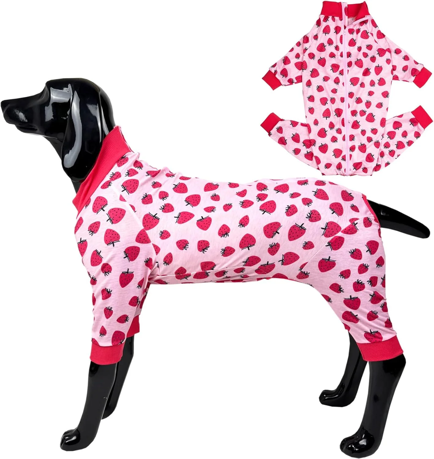 لباس خواب سگ سایز بزرگ، لباس سگ نخی برای دوران نقاهت بعد از جراحی، پیراهن سگ بزرگ، لباس سرهمی سبک وزن برای سگ (طرح توت فرنگی زیپی، 2XL | (سینه ~80 سانتی متر)) لباس خواب سگ سایز بزرگ، لباس سگ نخی برای دوران نقاهت بعد از جراحی، پیراهن سگ بزرگ، لباس سرهمی سبک وزن برای سگ (طرح توت فرنگی زیپی، 2XL | (سینه ~80 سانتی متر))