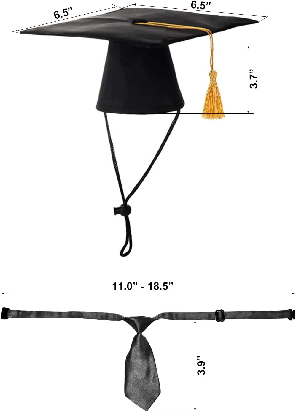 کلاه فارغ التحصیلی حیوانات خانگی DALJIAFA با پاپیون، کلاه فارغ التحصیلی سگ و گربه کوچک با پاپیون، کراوات گردنی توله سگ، کلاه منگوله دار برای لباس پوشیدن جشن تولد و لوازم جانبی مهمانی کلاه فارغ التحصیلی حیوانات خانگی DALJIAFA با پاپیون، کلاه فارغ التحصیلی سگ و گربه کوچک با پاپیون، کراوات گردنی توله سگ، کلاه منگوله دار برای لباس پوشیدن جشن تولد و لوازم جانبی مهمانی