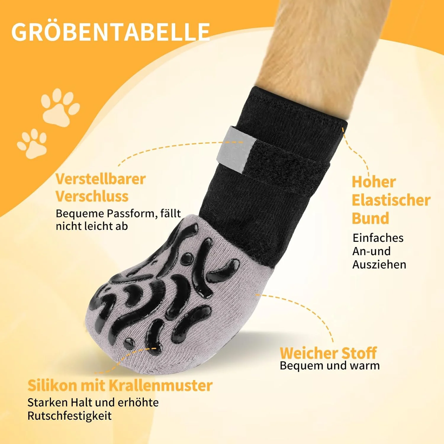 دیپتون، 2 جفت جوراب سگ ضد لغزش، کفش نرم سگ، محافظت از پنجه، محافظت از پنجه در فضای باز، سگ با بست قابل تنظیم، جوراب سگ محافظت از نشت برای استفاده در داخل و خارج از منزل L دیپتون، 2 جفت جوراب سگ ضد لغزش، کفش نرم سگ، محافظت از پنجه، محافظت از پنجه در فضای باز، سگ با بست قابل تنظیم، جوراب سگ محافظت از نشت برای استفاده در داخل و خارج از منزل L