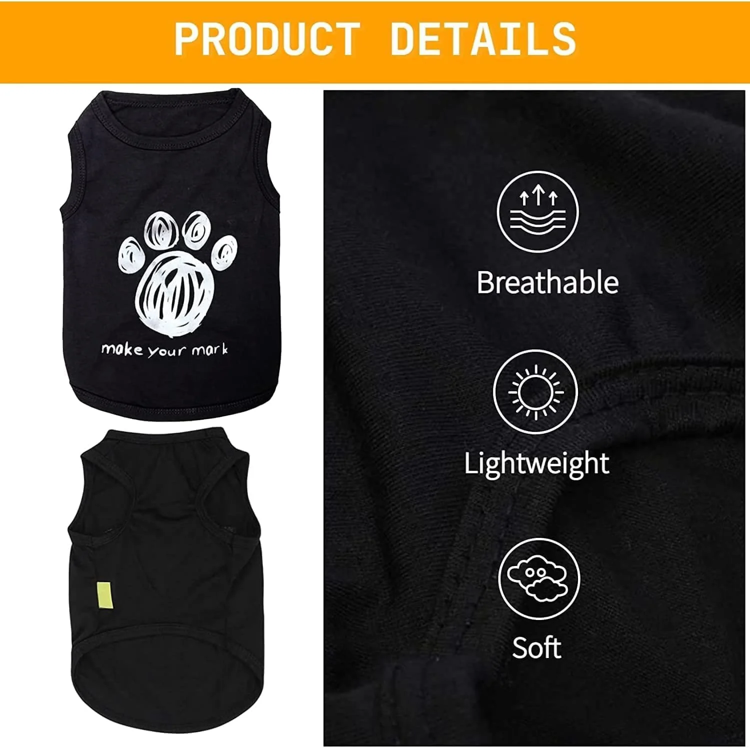 ست ۳ عددی تیشرت سگ Defsedar، تیشرت پنبه ای نرم توله سگ، تاپ و جلیقه تنفسی و سبک وزن، قابل شستشو در ماشین لباسشویی، کشسان برای سگ های کوچک، متوسط و بزرگ، سایز M