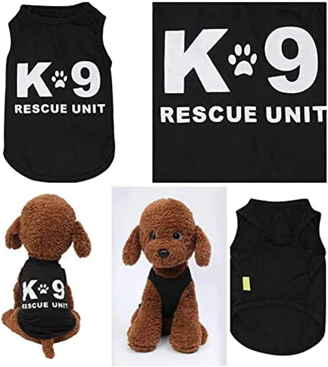 ست لباس سگ و گربه دلفینو، 4 تکه، مناسب فصل زمستان و تابستان، پیراهن برای سگ های کوچک، چیواوا، یورکی، لباس حیوانات خانگی نر، جلیقه مشکی، لباس خنده دار، تی شرت، جلیقه، هدیه