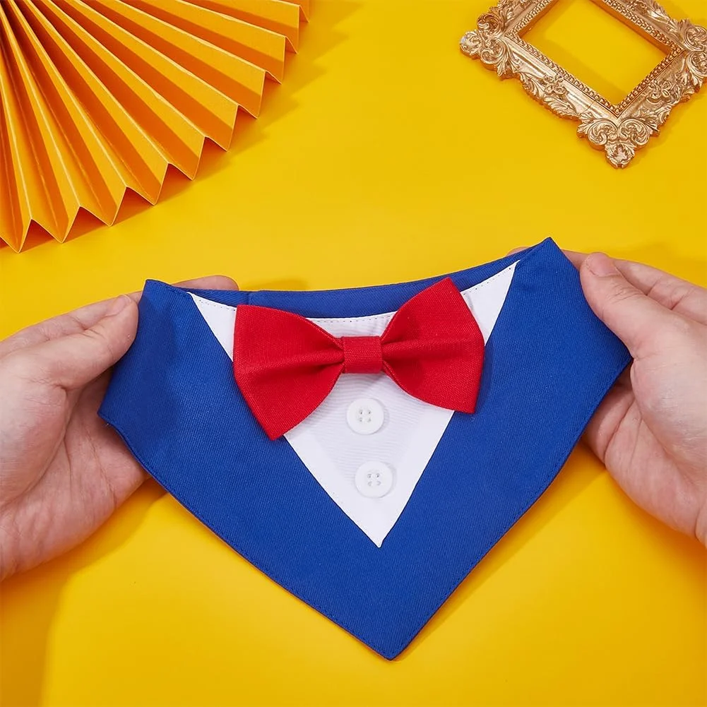 لباس سگ DICOSMETIC، لباس عروسی سگ، پیراهن پاپیون حیوانات خانگی، تاکسیدو سگ قابل تنظیم، لباس توله سگ رسمی، لباس حیوانات خانگی با پاپیون برای کریسمس هالووین تولد آبی M لباس سگ DICOSMETIC، لباس عروسی سگ، پیراهن پاپیون حیوانات خانگی، تاکسیدو سگ قابل تنظیم، لباس توله سگ رسمی، لباس حیوانات خانگی با پاپیون برای کریسمس هالووین تولد آبی M