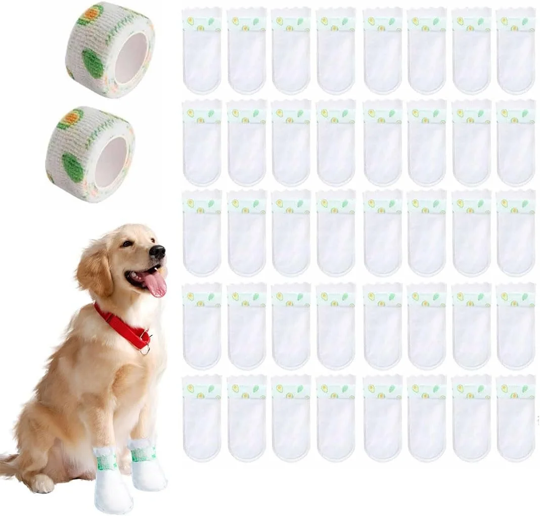 40 عدد کفش یکبار مصرف سگ با 2 چسب زخم، کفش سگ چسبی قابل تنظیم، کفش سگ یکبار مصرف ضد گرد و غبار، کفش سگ یکبار مصرف برای استفاده در داخل و خارج از منزل (M) 40 عدد کفش یکبار مصرف سگ با 2 چسب زخم، کفش سگ چسبی قابل تنظیم، کفش سگ یکبار مصرف ضد گرد و غبار، کفش سگ یکبار مصرف برای استفاده در داخل و خارج از منزل (M)