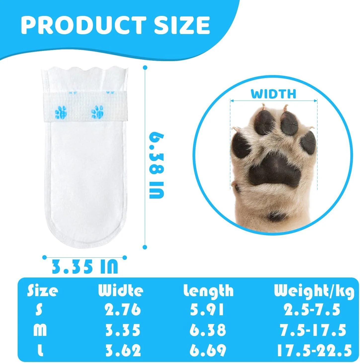 پاپوش سگ یکبار مصرف برای محافظت از پنجه - ضد آب، بندهای خود چسب قابل تنظیم، 20 عدد کفش سگ برای استفاده در داخل و خارج از منزل، پیاده روی، کوهنوردی، بعد از عمل (M) پاپوش سگ یکبار مصرف برای محافظت از پنجه - ضد آب، بندهای خود چسب قابل تنظیم، 20 عدد کفش سگ برای استفاده در داخل و خارج از منزل، پیاده روی، کوهنوردی، بعد از عمل (M)