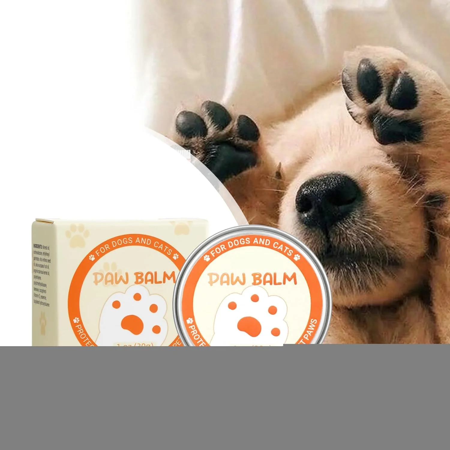 بالم مراقبت از پنجه سگ - 30 گرم مراقبت از حیوانات خانگی برای پنجه های آسیب دیده در برابر آب و هوای شدید و بینی یا پوزه خشک، مناسب بعد از آرایش، کمپینگ، پیاده روی، مسافرت و ساحل بالم مراقبت از پنجه سگ - 30 گرم مراقبت از حیوانات خانگی برای پنجه های آسیب دیده در برابر آب و هوای شدید و بینی یا پوزه خشک، مناسب بعد از آرایش، کمپینگ، پیاده روی، مسافرت و ساحل