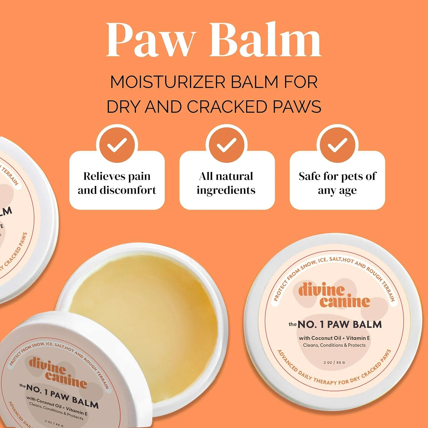 موم محافظ پنجه سگ - بالم پنجه توله سگ برای زمستان، برف، پیاده رو داغ - مرطوب کننده و تسکین دهنده پد پنجه برای پنجه های خشک و ترک خورده - لوسیون کرم پنجه برای پنجه های زبر سگ - محافظت از پنجه سگ در برابر گرما موم محافظ پنجه سگ - بالم پنجه توله سگ برای زمستان، برف، پیاده رو داغ - مرطوب کننده و تسکین دهنده پد پنجه برای پنجه های خشک و ترک خورده - لوسیون کرم پنجه برای پنجه های زبر سگ - محافظت از پنجه سگ در برابر گرما