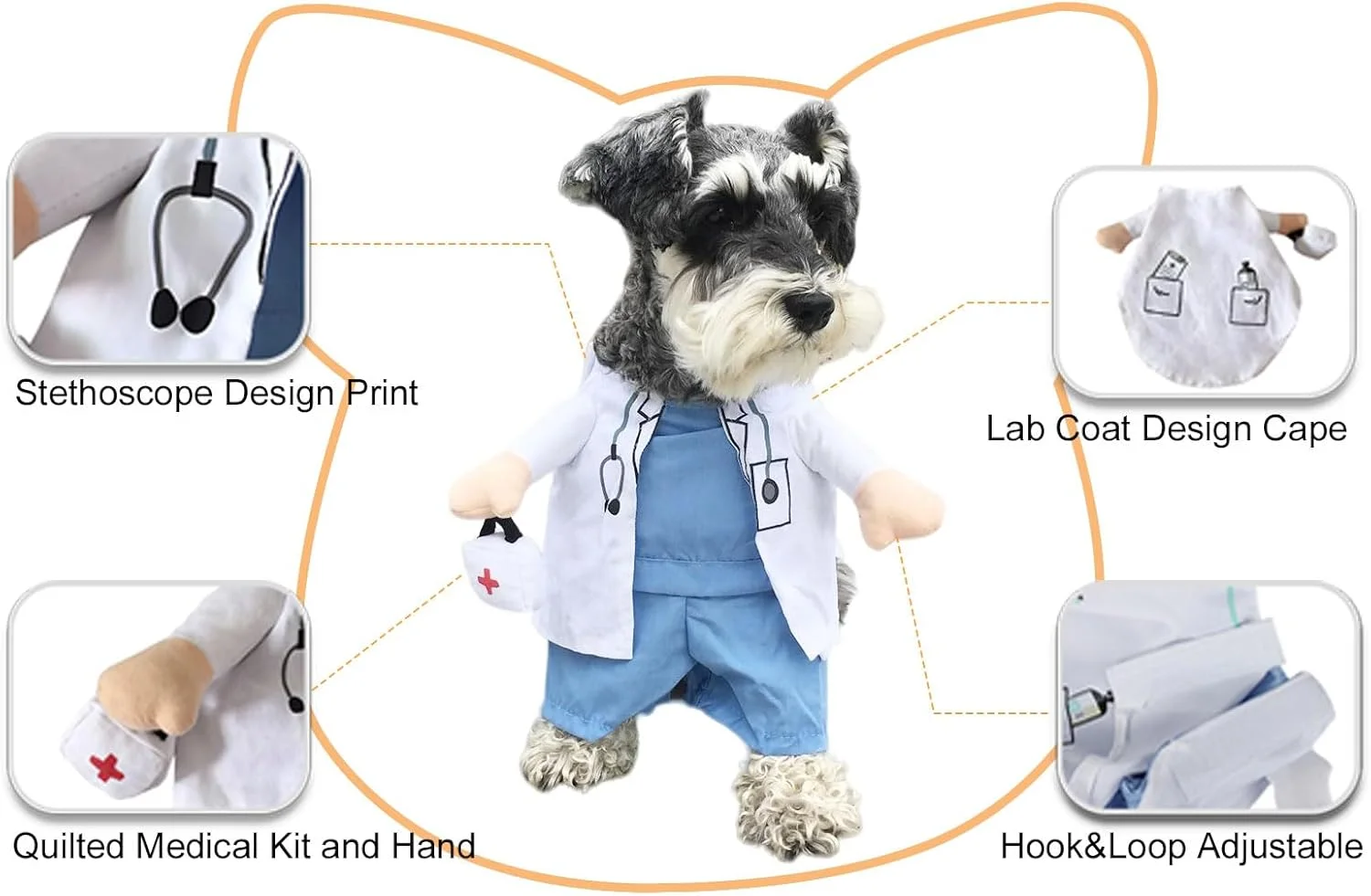 لباس سگ طرح دکتر، لباس حیوانات خانگی، لباس هالووین گربه برای توله سگ و سگ های کوچک (دکتر، بزرگ) لباس سگ طرح دکتر، لباس حیوانات خانگی، لباس هالووین گربه برای توله سگ و سگ های کوچک (دکتر، بزرگ)