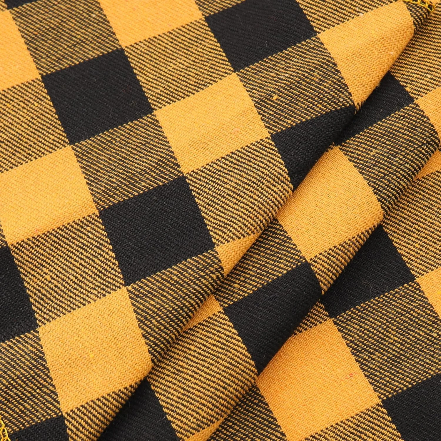 دستمال گردن سگ - 1 عدد دستمال گردن سگ با طرح چهارخانه، قابل تنظیم و راحت برای حیوانات خانگی کوچک، استفاده آسان برای مد روزانه و پیاده روی، زرد/مشکی دستمال گردن سگ - 1 عدد دستمال گردن سگ با طرح چهارخانه، قابل تنظیم و راحت برای حیوانات خانگی کوچک، استفاده آسان برای مد روزانه و پیاده روی، زرد/مشکی