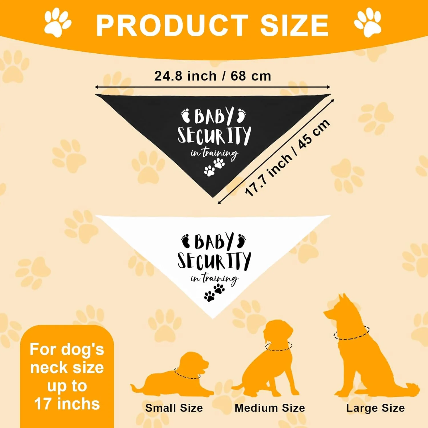 دستمال گردن سگ با طرح "بچه دار می شویم"، شال حیوانات خانگی، دستمال گردن حیوانات خانگی برای سگ ها، لوازم جانبی حیوانات خانگی برای دوستداران سگ، وسایل عکسبرداری، 2 عدد