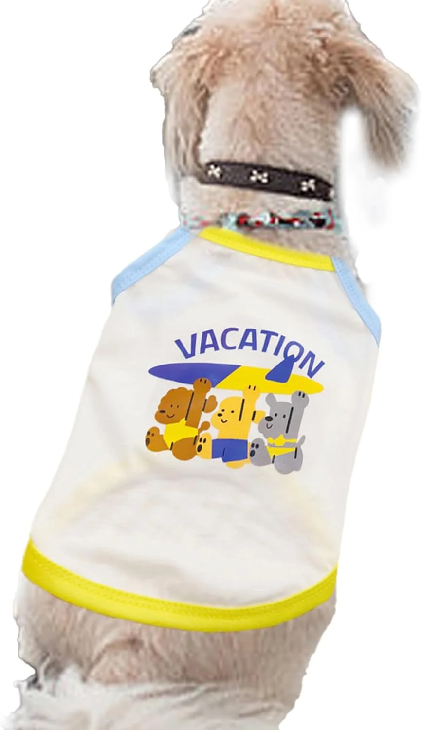 لباس سگ | لباس حیوانات خانگی برای سگ های کوچک - جلیقه گربه ای بدون آستین، شیک، سبک وزن، تنفس پذیر و راحت برای کمپینگ، پیاده روی، تمرین، مد و تولد