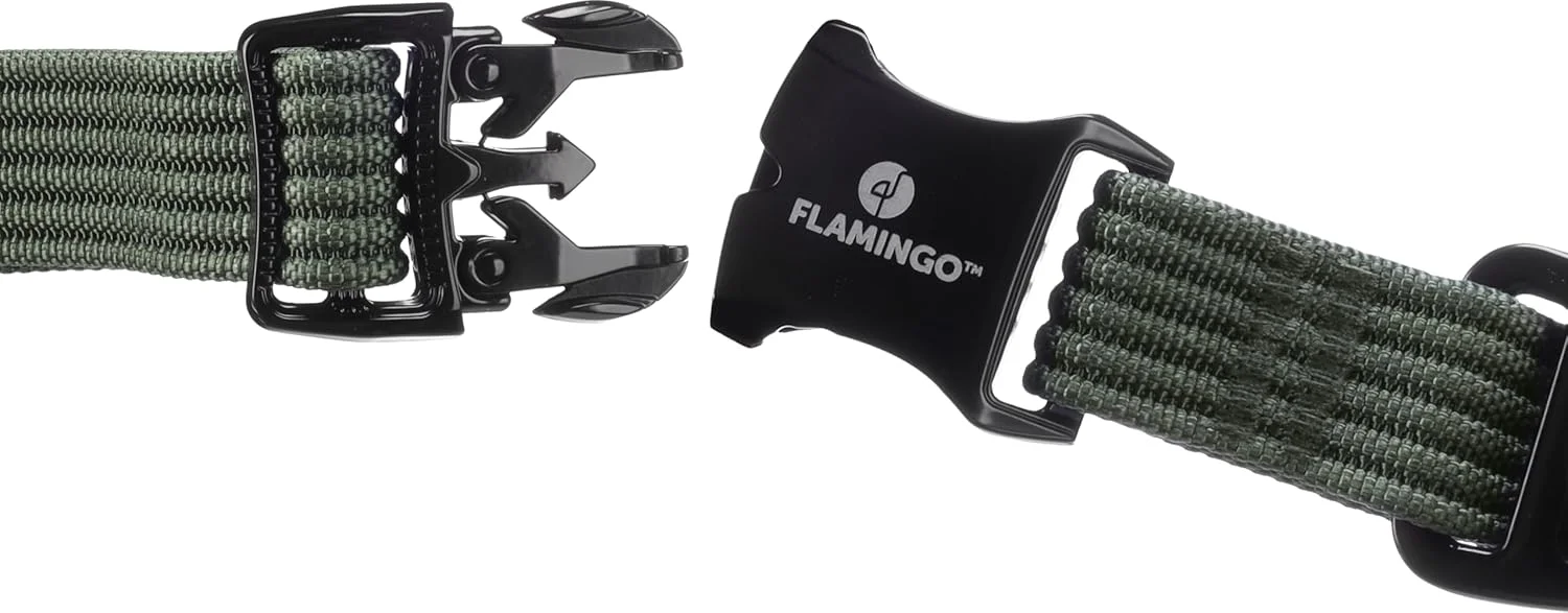 قلاده سگ مدل Cami سبز سایز S، 30-45 سانتی متر، 15 میلی متر