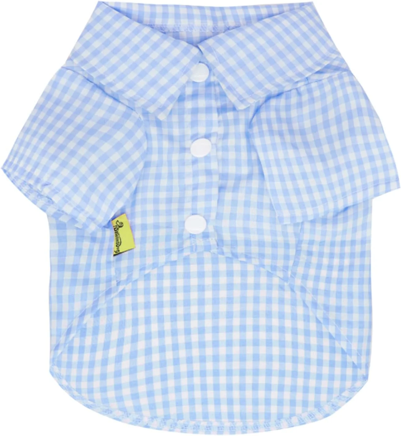 لباس سگ با طرح چهارخانه - لباس شیک سگ با بست دکمه ای برای حیوانات خانگی کوچک، آبی روشن، بزرگ لباس سگ با طرح چهارخانه - لباس شیک سگ با بست دکمه ای برای حیوانات خانگی کوچک، آبی روشن، بزرگ