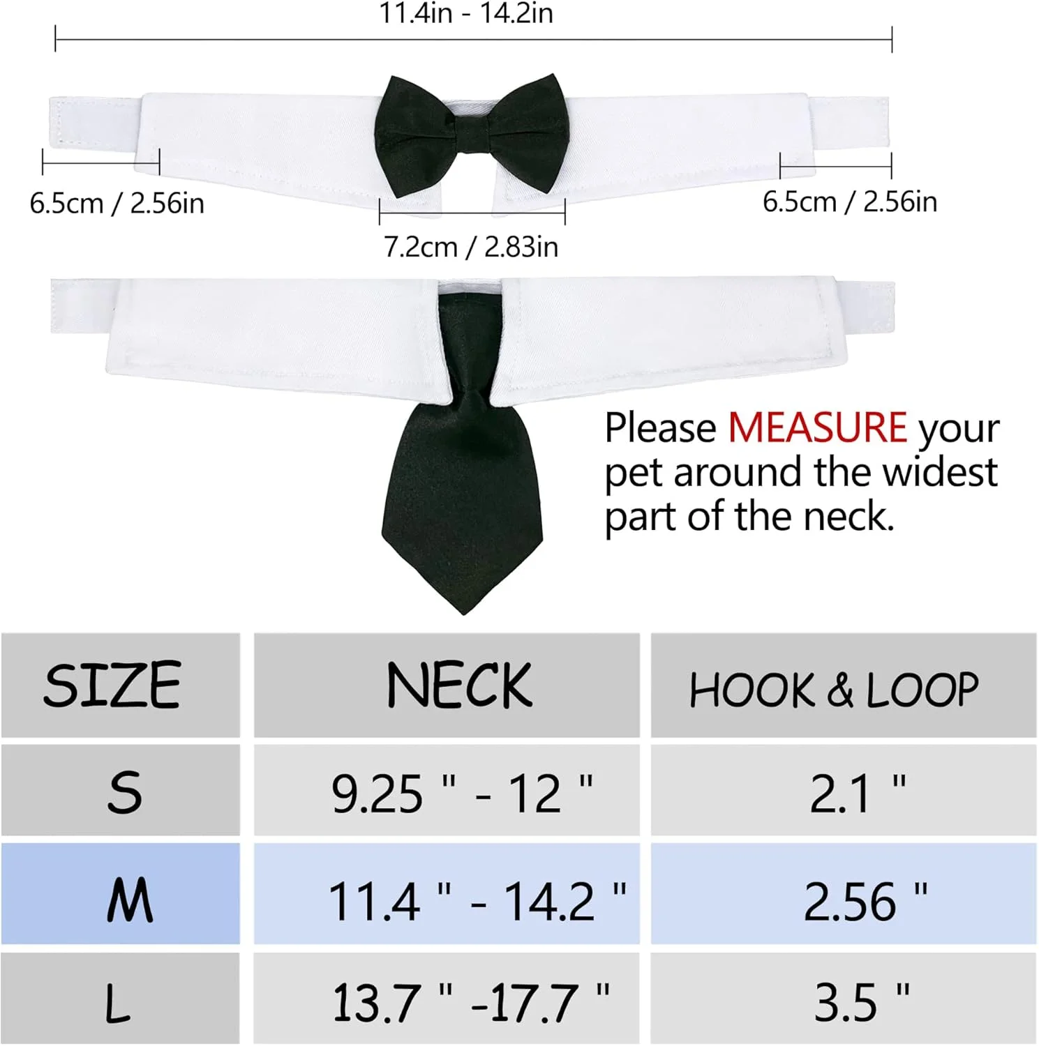 قلاده پاپیون سگ و گربه: لباس مجلسی و رسمی سگ و گربه - قلاده پاپیونی تولد سگ و گربه (M)