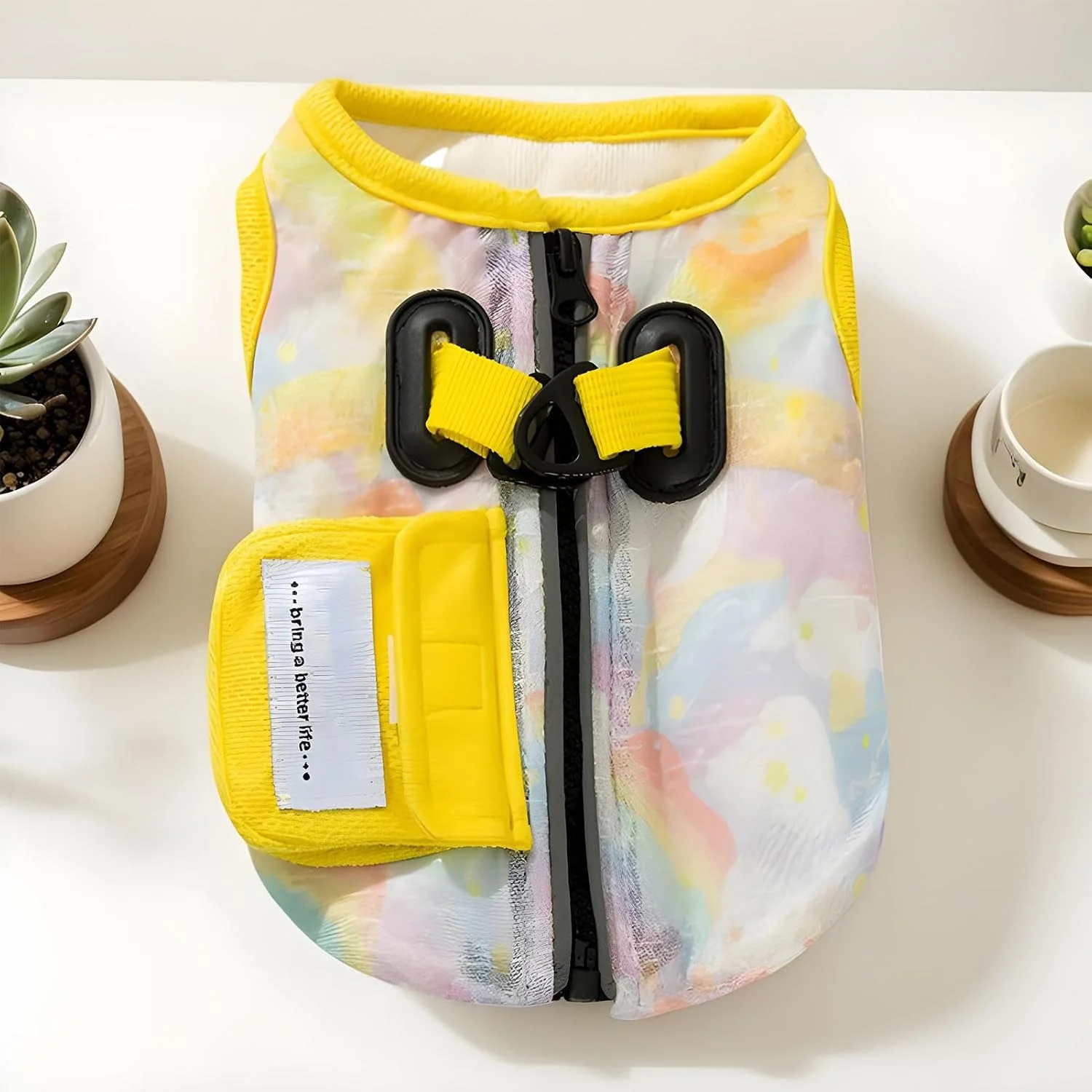 جلیقه خنک کننده سگ | لباس سگ تابستانی - پوشاک بدون آستین با حلقه D برای مهار در فعالیت های خارج از منزل در هوای گرم، سفرهای با ماشین، بازدید از پارک، بازی در حیاط خلوت، مسافرت، پیاده روی های تابستانی