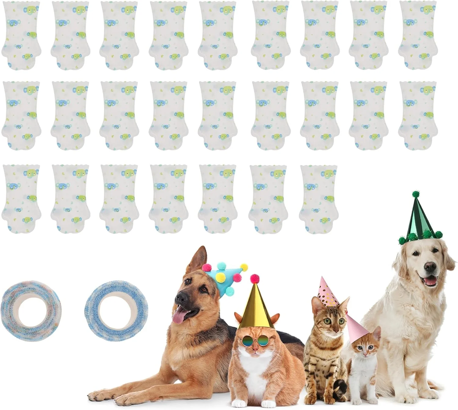 روکش یکبار مصرف پا سگ سایز کوچک، 5 بسته 20 عددی