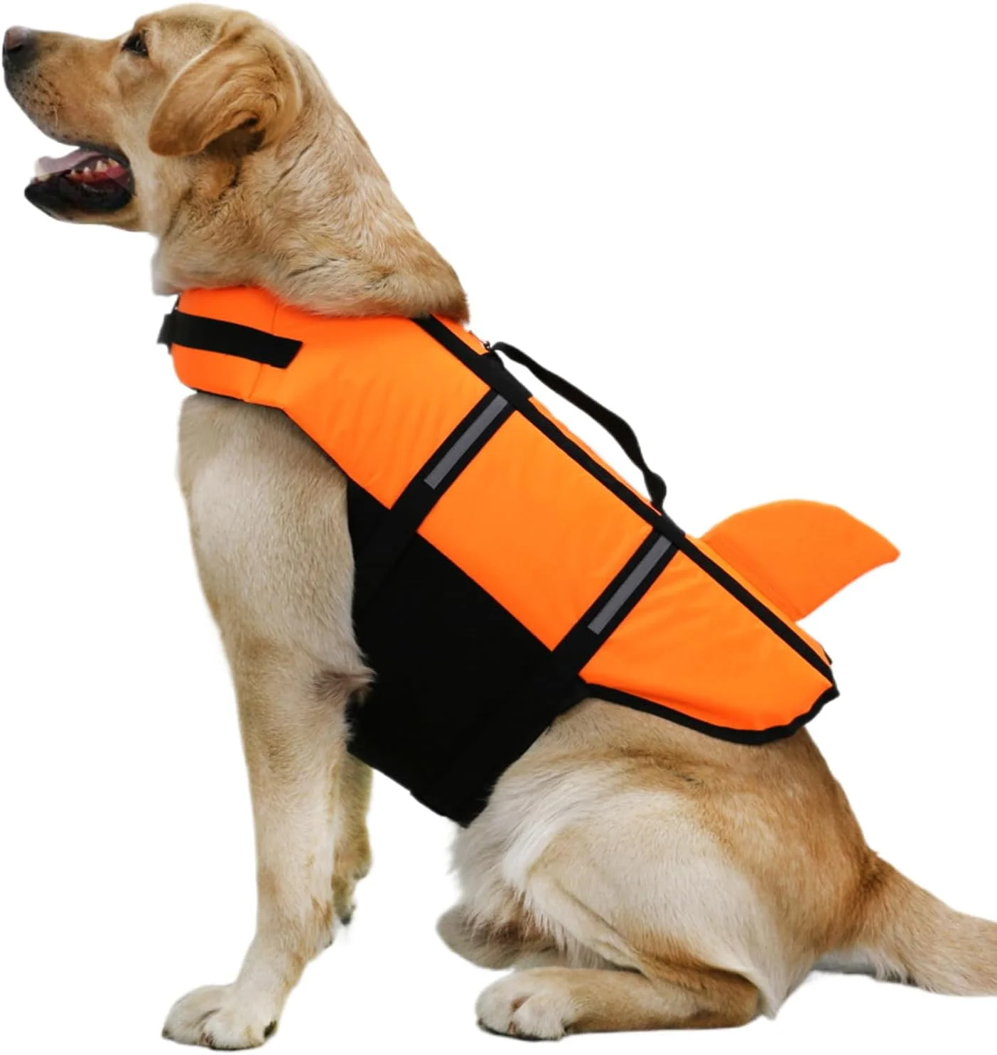 جلیقه نجات سگ - جلیقه شناور توله سگ - لباس شناوری توله سگ برای قایق سواری و ورزش های آبی، لباس شنای شناور ایمنی حیوانات خانگی