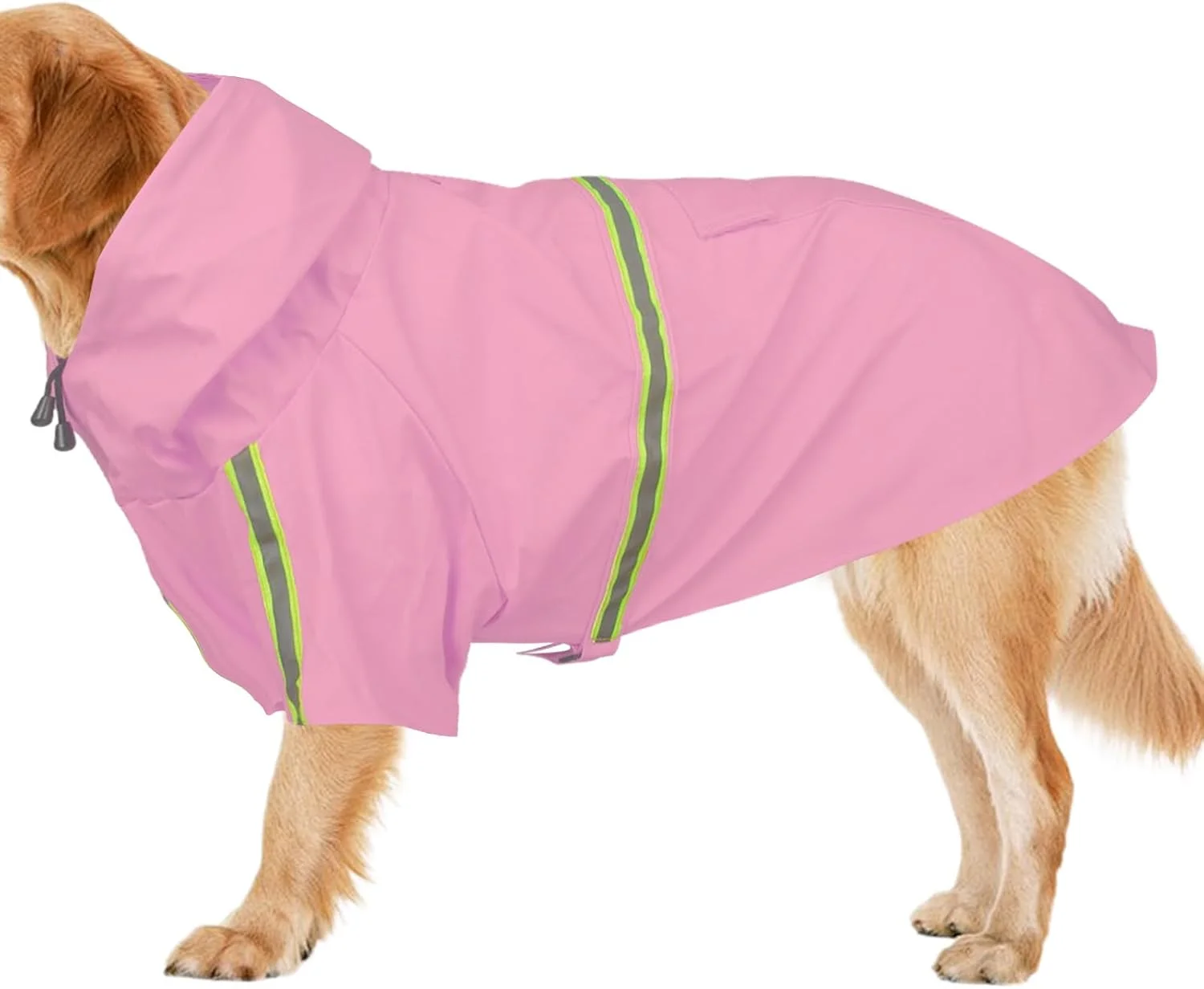 بارانی سگ - ژاکت ضد آب و ضد باد با قابلیت پوشیدن آسان برای حیوانات خانگی - پانچو کت حیوانات خانگی کلاه دار قابل تنظیم با نوار بازتابنده، لباس سگ تنفسی با دید بالا برای پیاده روی بارانی سگ - ژاکت ضد آب و ضد باد با قابلیت پوشیدن آسان برای حیوانات خانگی - پانچو کت حیوانات خانگی کلاه دار قابل تنظیم با نوار بازتابنده، لباس سگ تنفسی با دید بالا برای پیاده روی