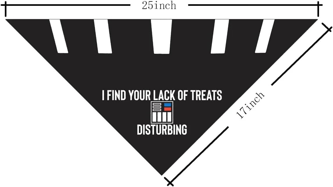 دستمال گردن خنده دار سگ، سگ از کمبود تشویقی های شما ناراحت است، لوازم جانبی لباس سگ، روسری مثلثی راحت و قابل تنظیم سگ، دستمال سر حیوانات خانگی برای سگ های کوچک و متوسط