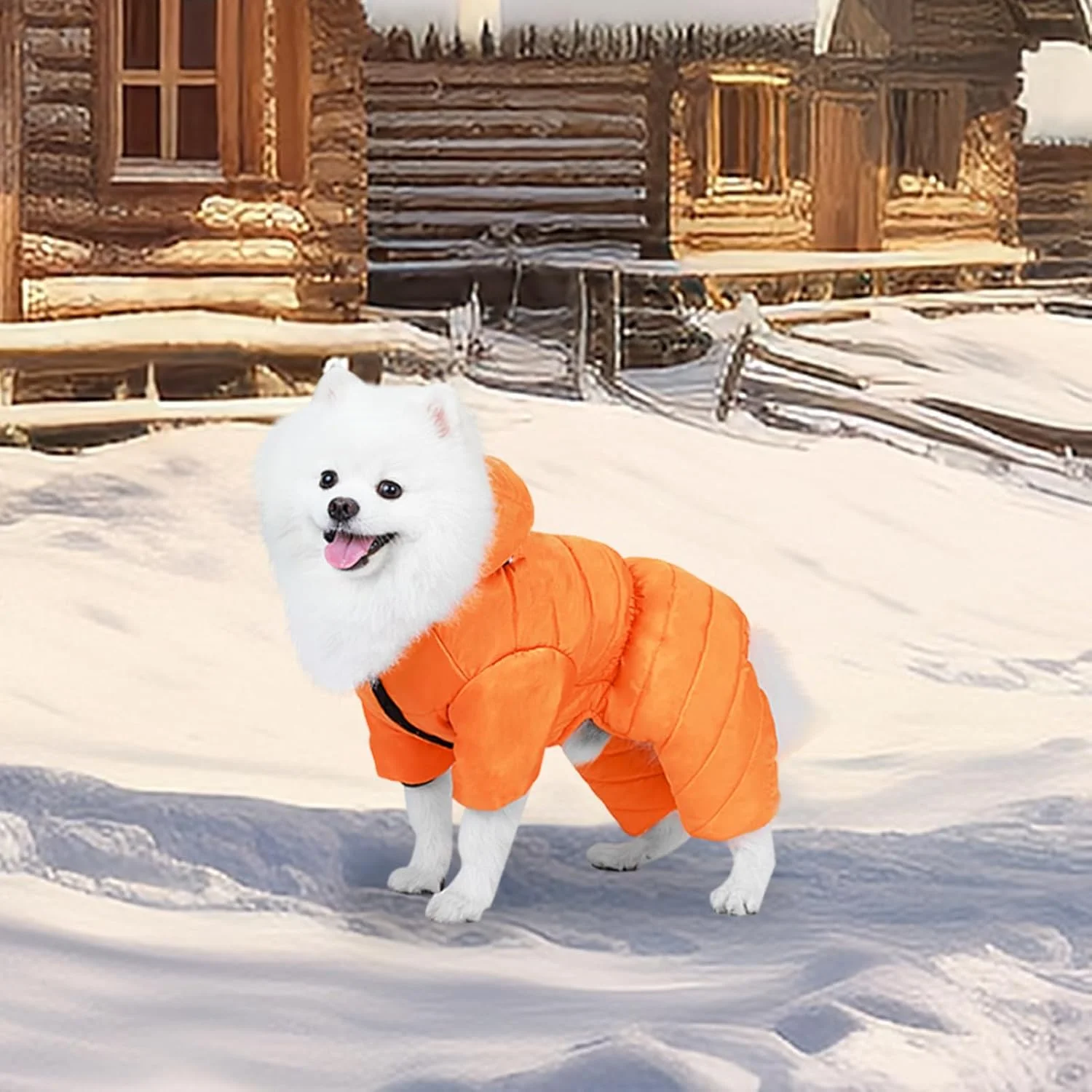 لباس گرم سگ | لباس ضد آب | ژاکت برفی سگ | مناسب برای هوای سرد پاییزی و زمستانی