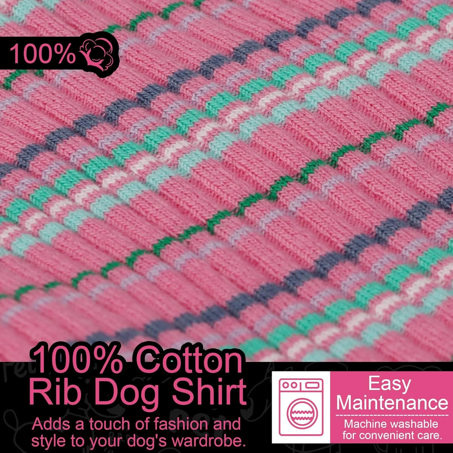 راحتی و استایل را برای حیوان خانگی خود به ارمغان بیاورید: تیشرت سگ نخی ممتاز 100% مناسب برای نژادهای کوچک مانند چی‌واوا، یورکی و توله سگ‌ها. استایل همیشگی با لباس توله سگ رکابی زنجبیلی سایز XX-Small