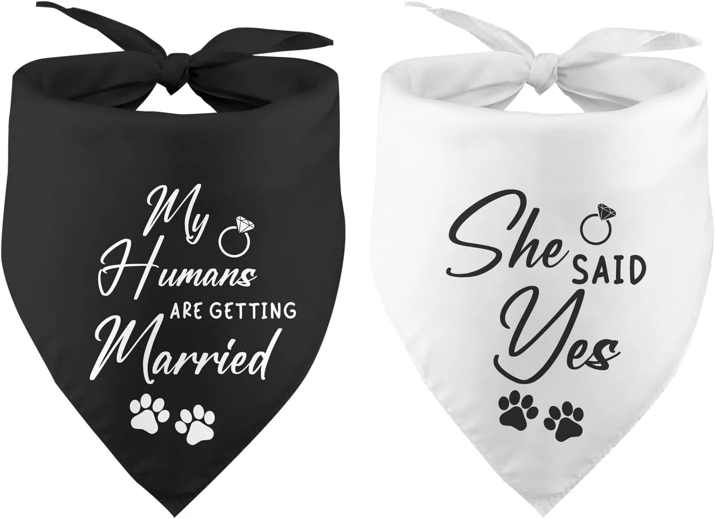 دستمال گردن سگ با طرح "بله را گفت"، مناسب برای عکس های نامزدی، هدیه عروسی، هدیه جشن عروس، شال حیوانات خانگی، لوازم جانبی سگ برای دوستداران سگ دستمال گردن سگ با طرح "بله را گفت"، مناسب برای عکس های نامزدی، هدیه عروسی، هدیه جشن عروس، شال حیوانات خانگی، لوازم جانبی سگ برای دوستداران سگ