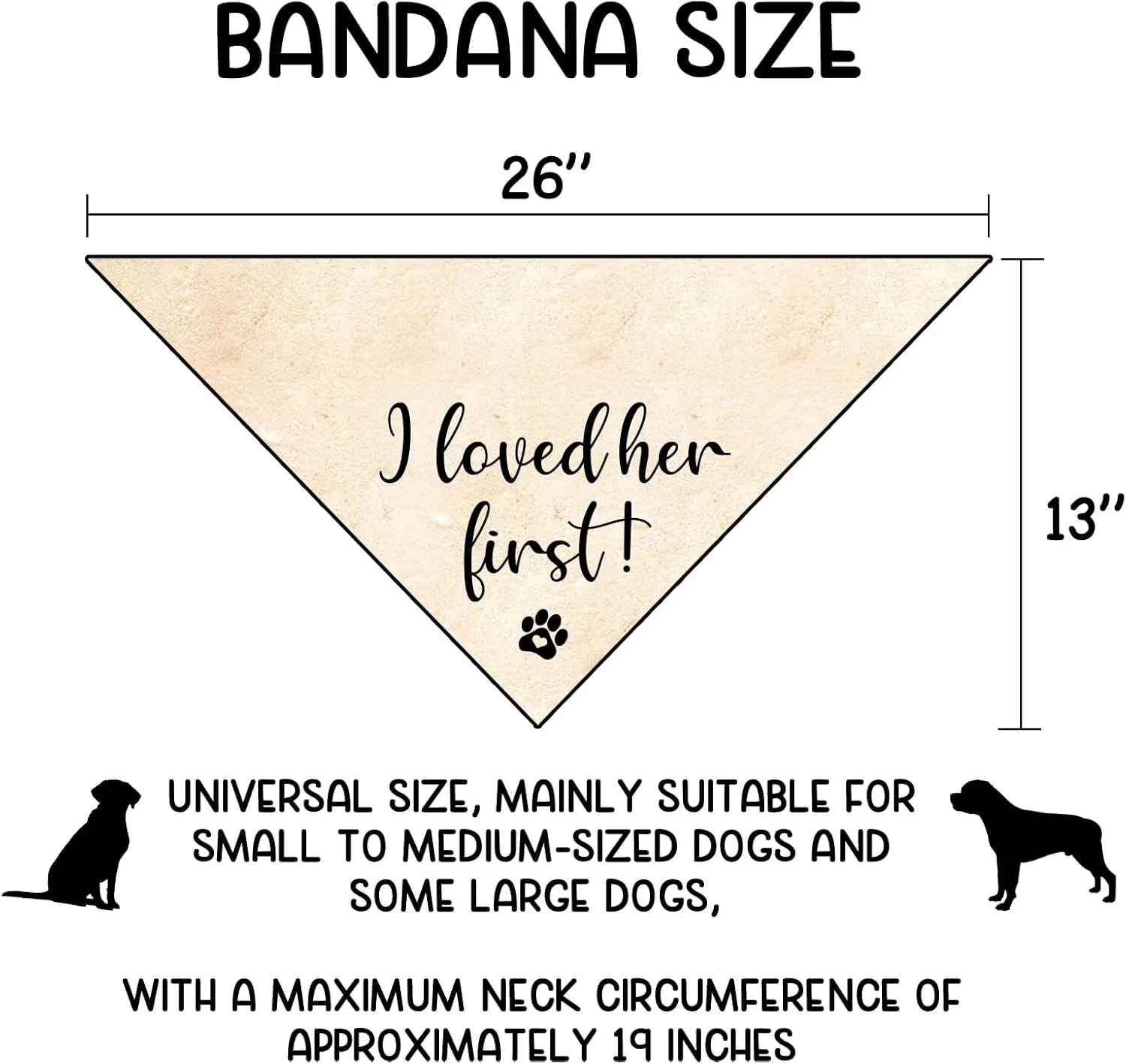 هدیه نامزدی، من اول عاشقش شدم! دستمال گردن سگ، شال حیوانات خانگی، اکسسوری حیوانات خانگی برای دوستداران سگ، هدیه صاحب سگ، دکوراسیون جشن نامزدی و عروسی