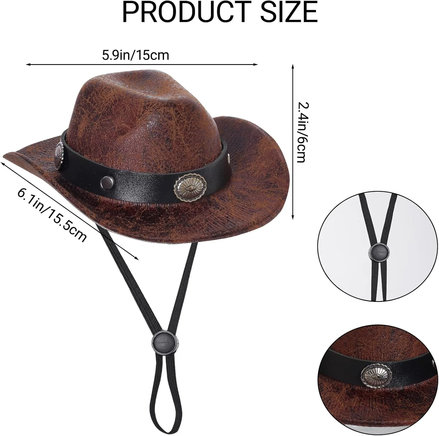 ست لباس گاوچران برای سگ و گربه کوچک شامل کلاه مینی گاوچرانی، عینک آفتابی و دستمال گردن برای مهمانی هالووین و نقش آفرینی