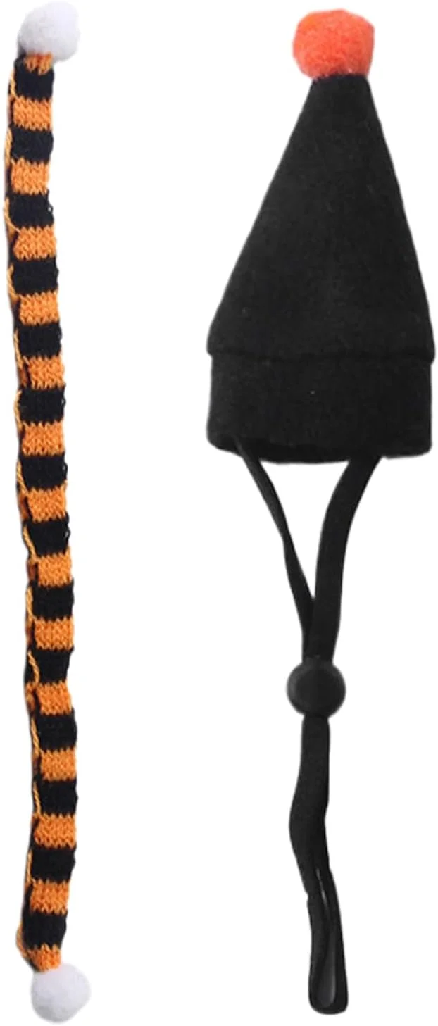 لباس هالووین همستر | کلاه و شال گردن هالووین همستر | لباس حیوانات خانگی تزئینات تعطیلات برای جوجه تیغی راسو چینچیلا عکاسی کریسمس تولد