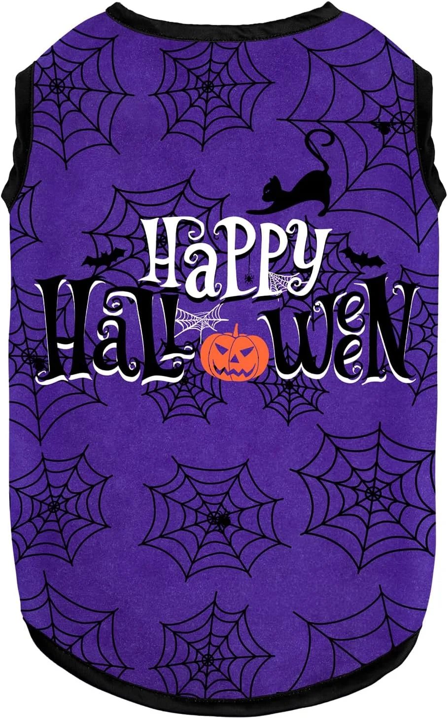 تی‌شرت سگانه هالووین، پنبه نرم، کشسان، سبک وزن، جلیقه بدون آستین، لباس گربه، مناسب برای سگ‌های کوچک، متوسط و بزرگ