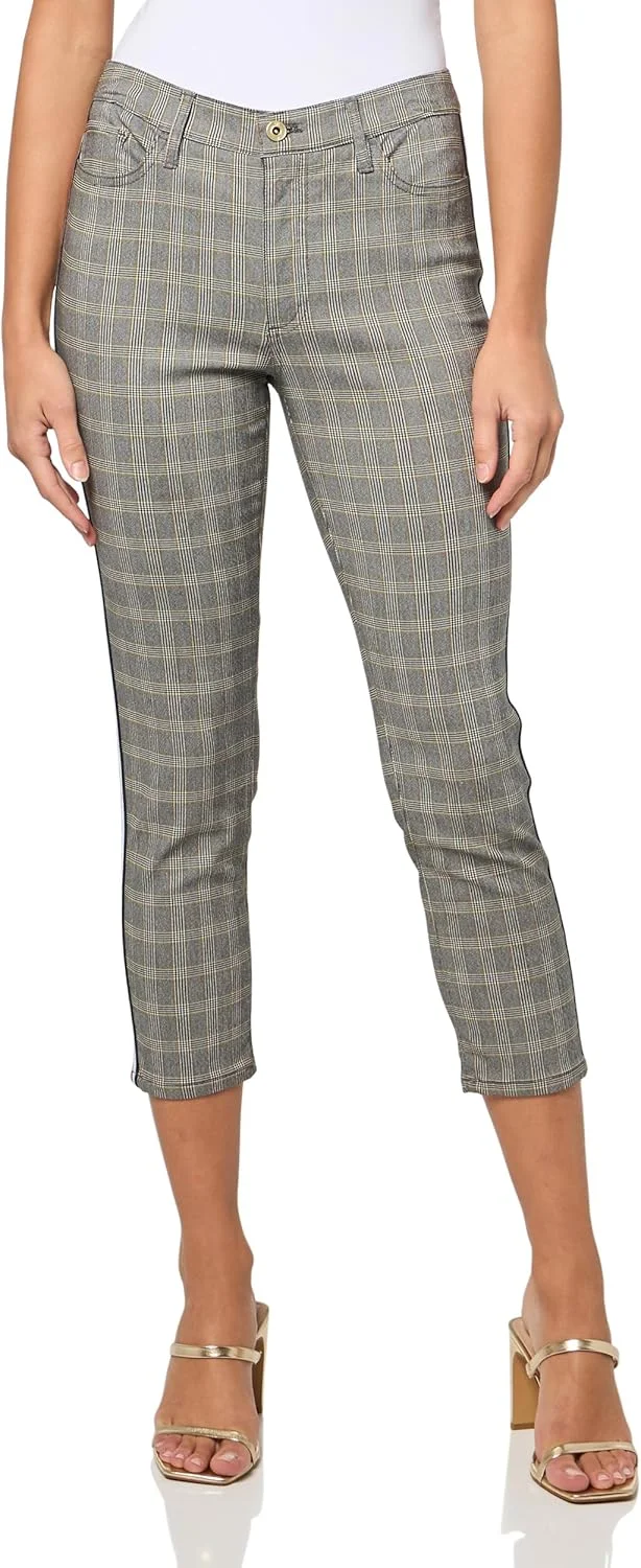 شلوار زنانه تامی هیلفیگر طرح دار، شلوار کژوال چهارخانه، مدل جذب تا مچ پا (تک عددی) شلوار زنانه تامی هیلفیگر طرح دار، شلوار کژوال چهارخانه، مدل جذب تا مچ پا (تک عددی)