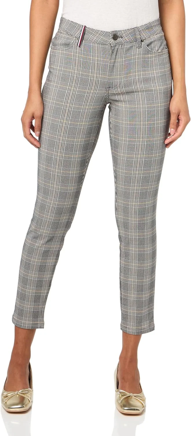 شلوار زنانه تامی هیلفیگر طرح چهارخانه شلوار زنانه تامی هیلفیگر طرح چهارخانه