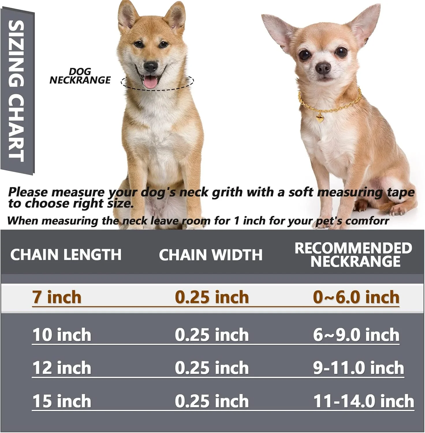 گردنبند زنجیری سگ و گربه هاوفالی، استیل ضد زنگ قابل تنظیم با روکش طلای 18 عیار طرح قلب، مناسب برای حیوانات خانگی کوچک، گربه، بچه گربه، توله سگ (طلایی، 18 سانتی متر)
