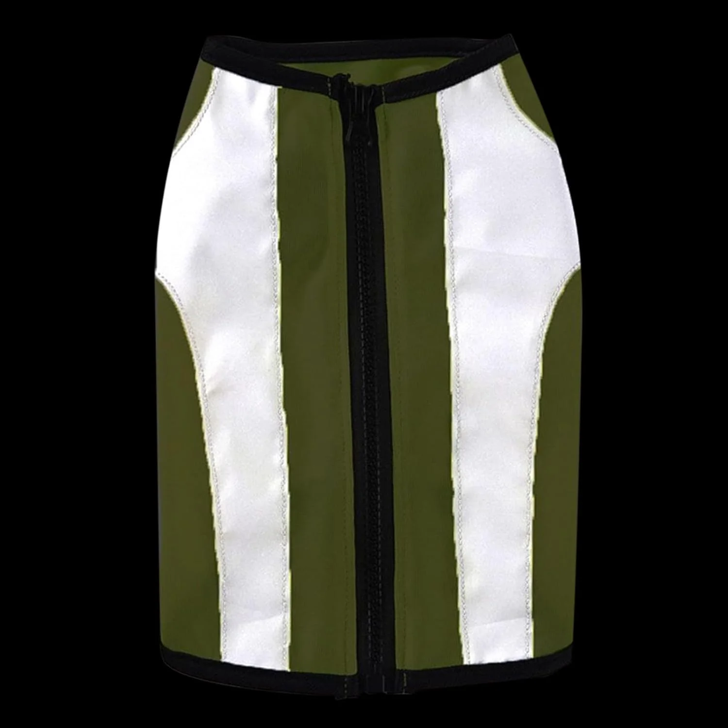 جلیقه سگ شکاری | جلیقه فلورسنت سگ | ژاکت توله سگ فلورسنت با زیپ، لوازم ایمنی حیوانات خانگی برای پیاده روی و شب