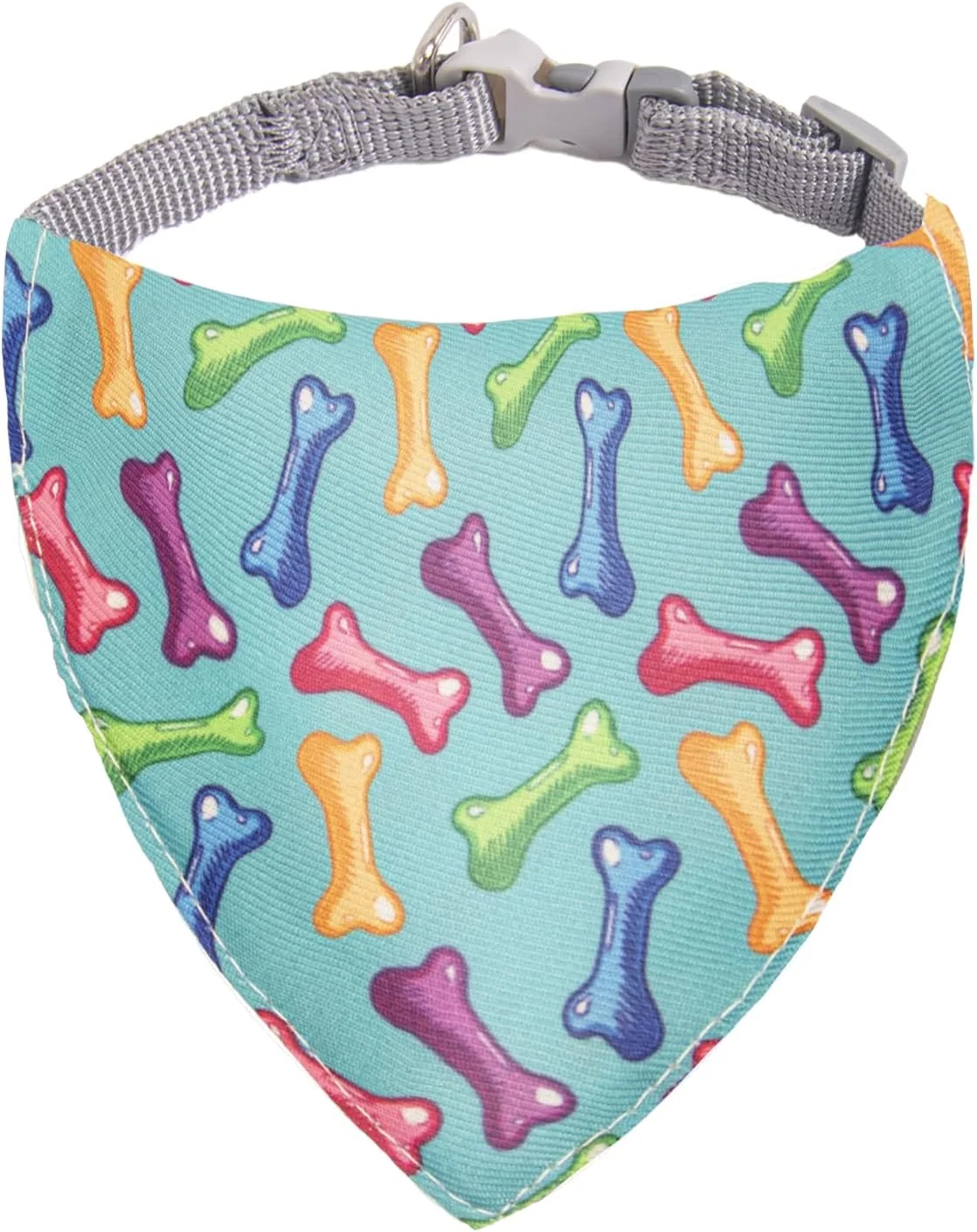 قلاده سگ ICEMOOD با دستمال گردن برای حیوانات خانگی کوچک، 4-6 کیلوگرم، شال حیوانات خانگی با طرح های جدید، رنگ استخوان، متوسط