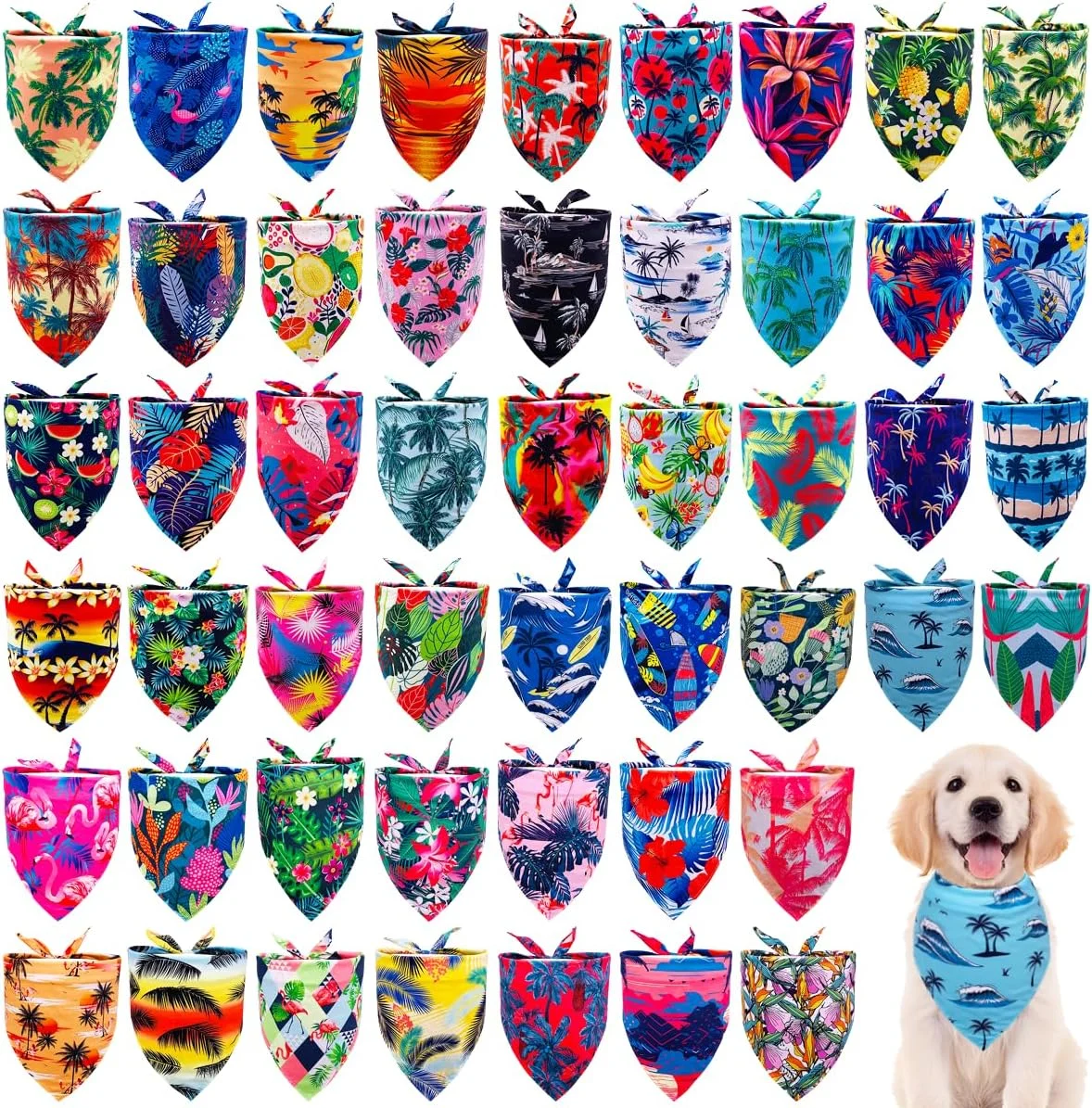 100 عدد دستمال گردن سگ طرح هاوایی عمده تابستانی برای سگ های کوچک و متوسط، طرح برگ های نخل، میوه ها، فلامینگوها، نیمکت، اقیانوس، دستمال سه گوش، پیشبند، شال گردن، لوازم آرایش پسرانه و دخترانه 100 عدد دستمال گردن سگ طرح هاوایی عمده تابستانی برای سگ های کوچک و متوسط، طرح برگ های نخل، میوه ها، فلامینگوها، نیمکت، اقیانوس، دستمال سه گوش، پیشبند، شال گردن، لوازم آرایش پسرانه و دخترانه