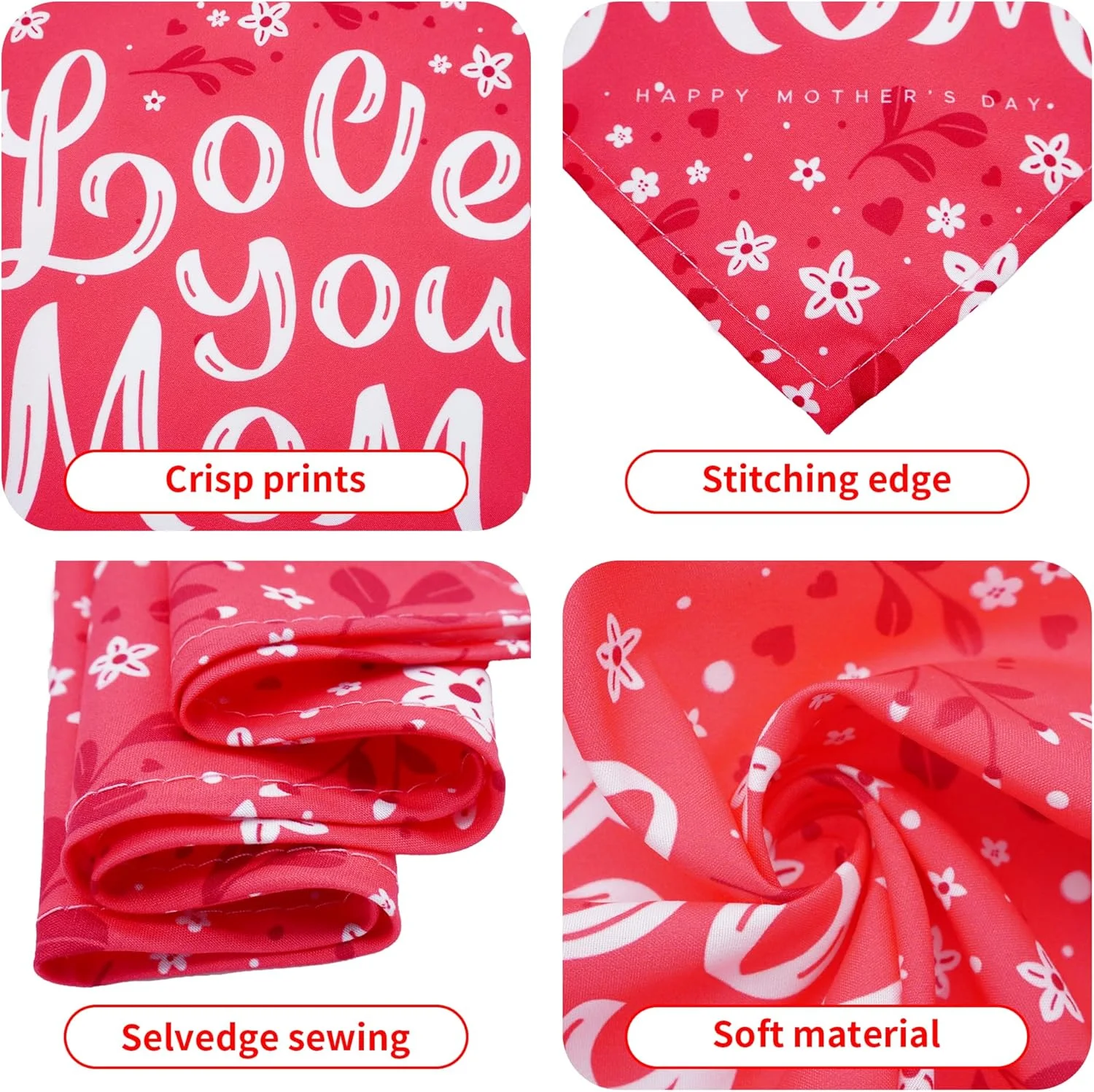 50 عدد دستمال گردن سگ با طرح روز مادر، مناسب برای سگ های بزرگ و خیلی بزرگ، پیشبند مثلثی، روسری سر، لوازم آرایش و پیرایش، لباس 50 عدد دستمال گردن سگ با طرح روز مادر، مناسب برای سگ های بزرگ و خیلی بزرگ، پیشبند مثلثی، روسری سر، لوازم آرایش و پیرایش، لباس