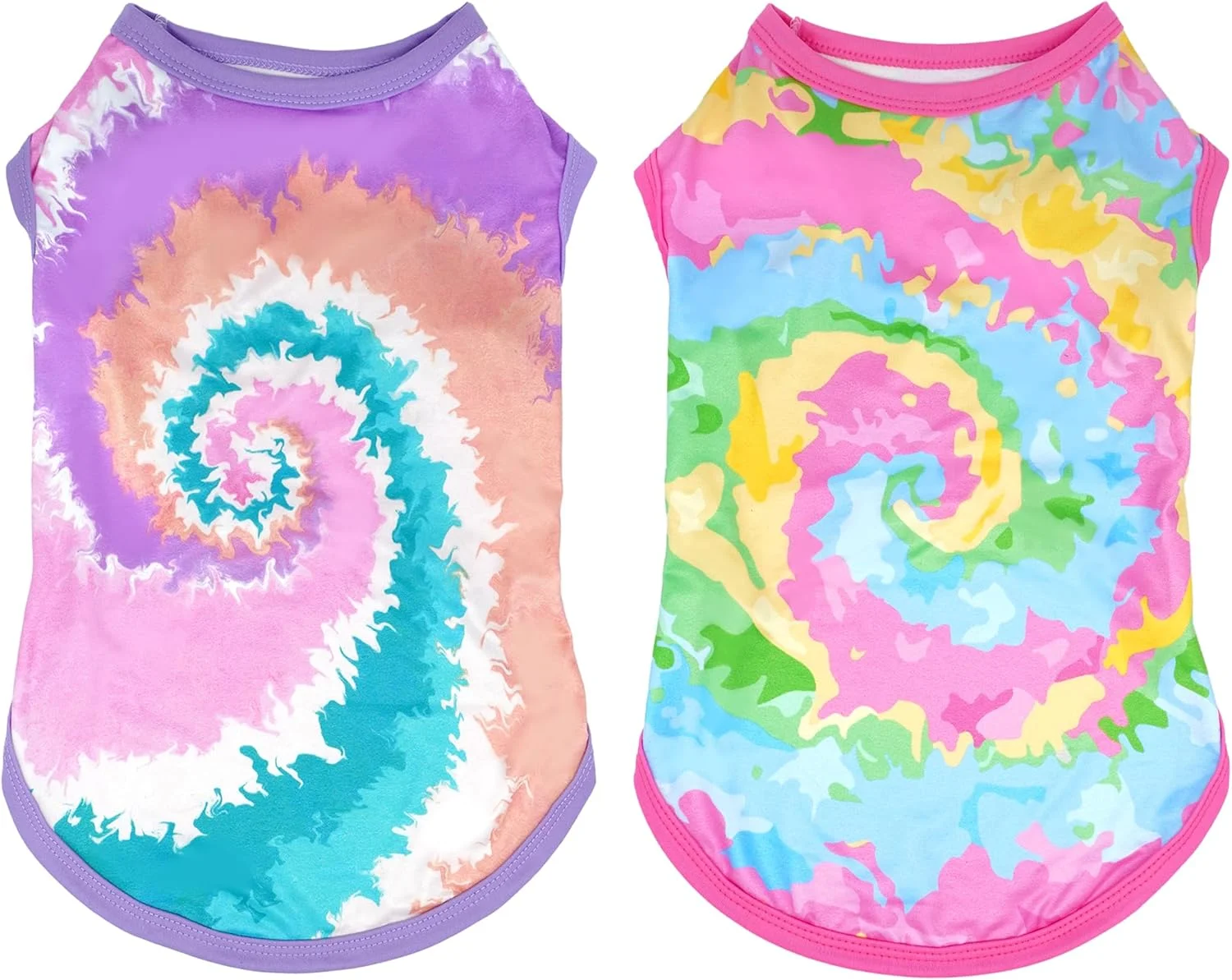 تی شرت سگ طرح تایلندی برای سگ های متوسط دخترانه، تاپ بدون آستین لباس سگ، لباس حیوانات خانگی، لباس خیابانی، لباس دخترانه، سبک و کشسان، سایز M، بسته 2 عددی