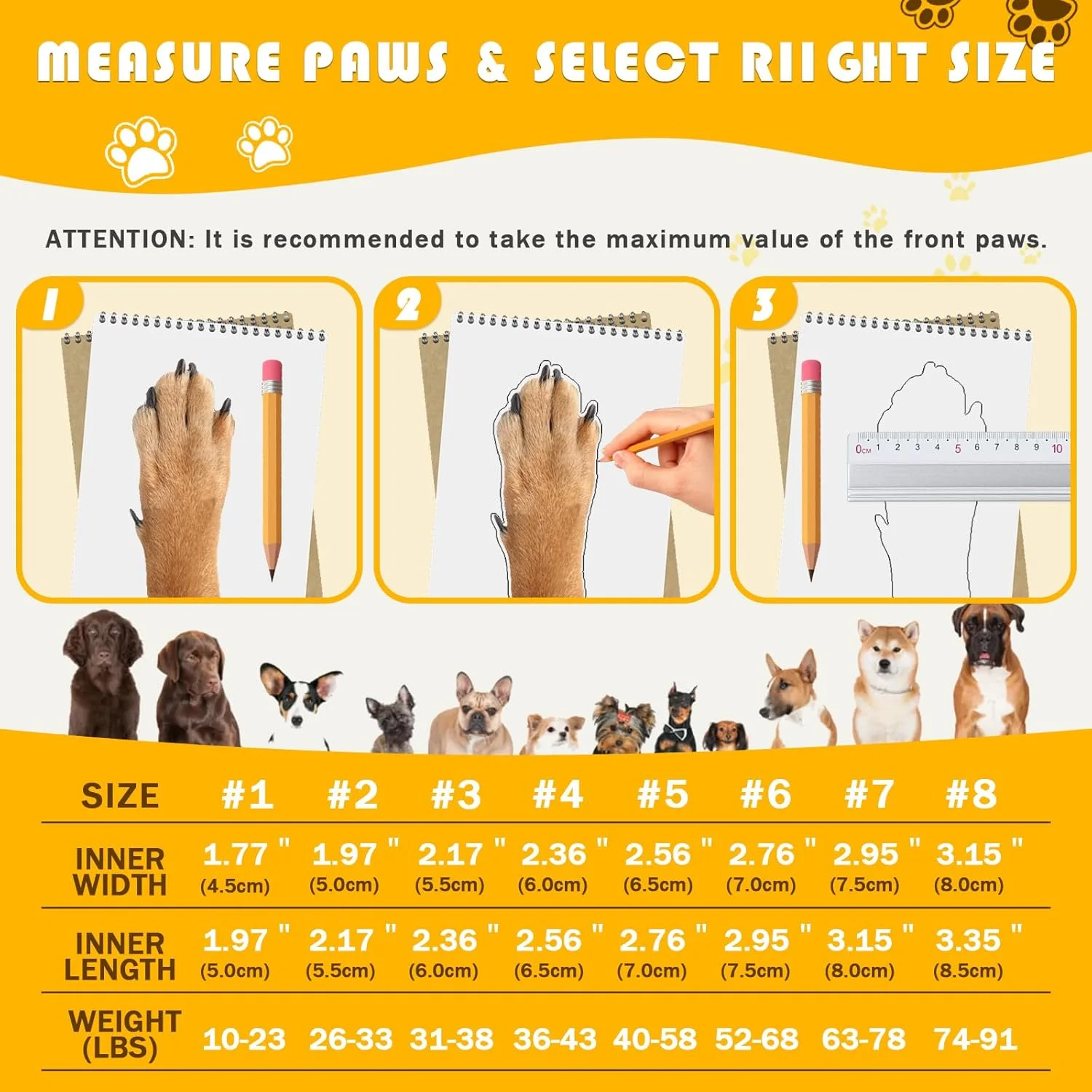 کفش سگ برای سطوح داغ، 5.5 در 4 سانتیمتر، بژ، 4 عدد