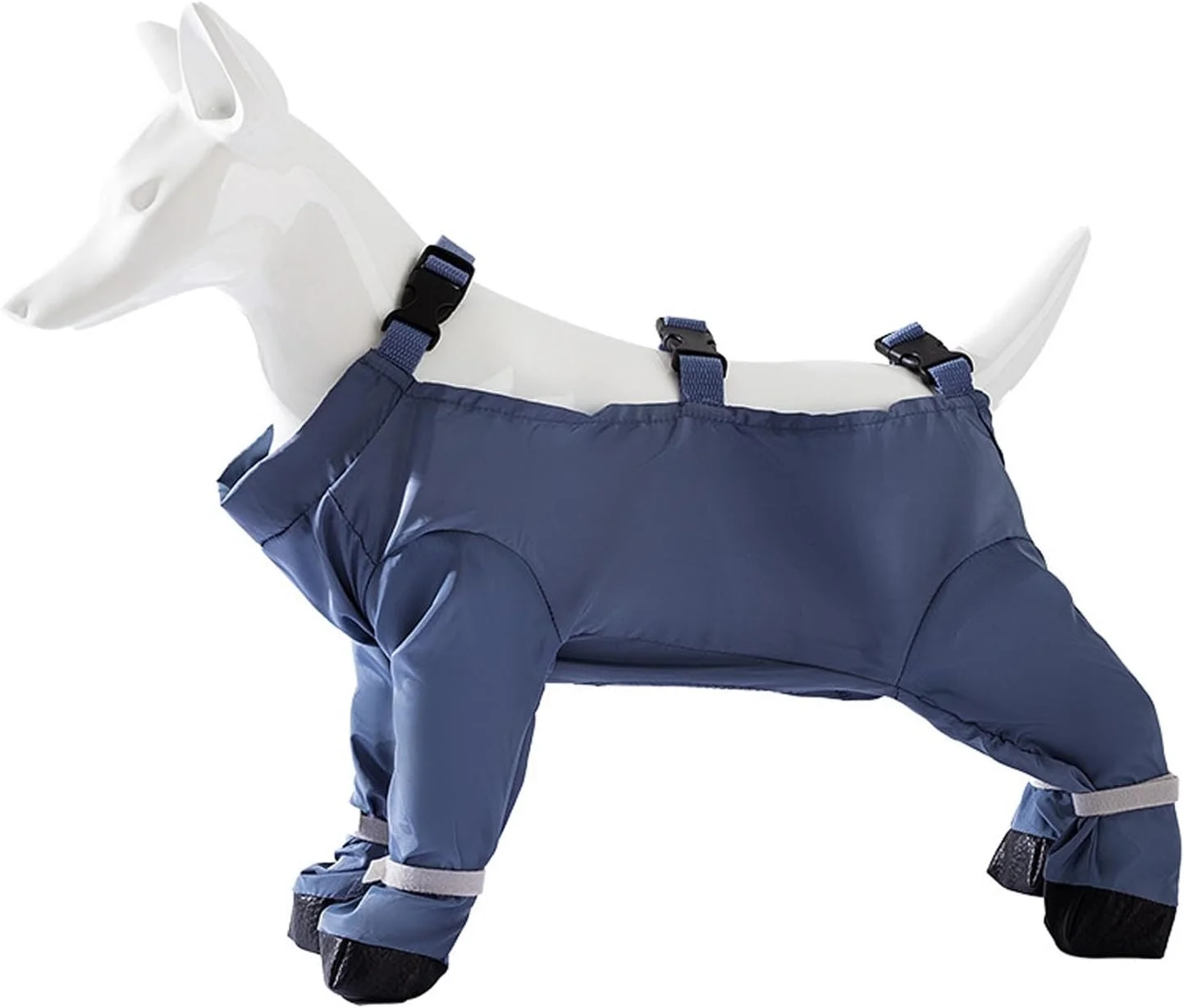 جوراب ساق بلند سگ، ضد آب و ضد لغزش برای روزهای بارانی، شلوار سگ قابل تنظیم با محافظ پا برای پیاده روی، دویدن و کوهنوردی در فضای باز (M)