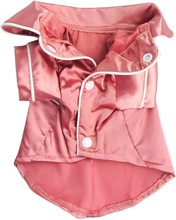 لباس خواب دوپایه ابریشمی نرم سگ و گربه Lifeunion مناسب تمام فصول، سایز M، صورتی LE2019403 لباس خواب دوپایه ابریشمی نرم سگ و گربه Lifeunion مناسب تمام فصول، سایز M، صورتی LE2019403