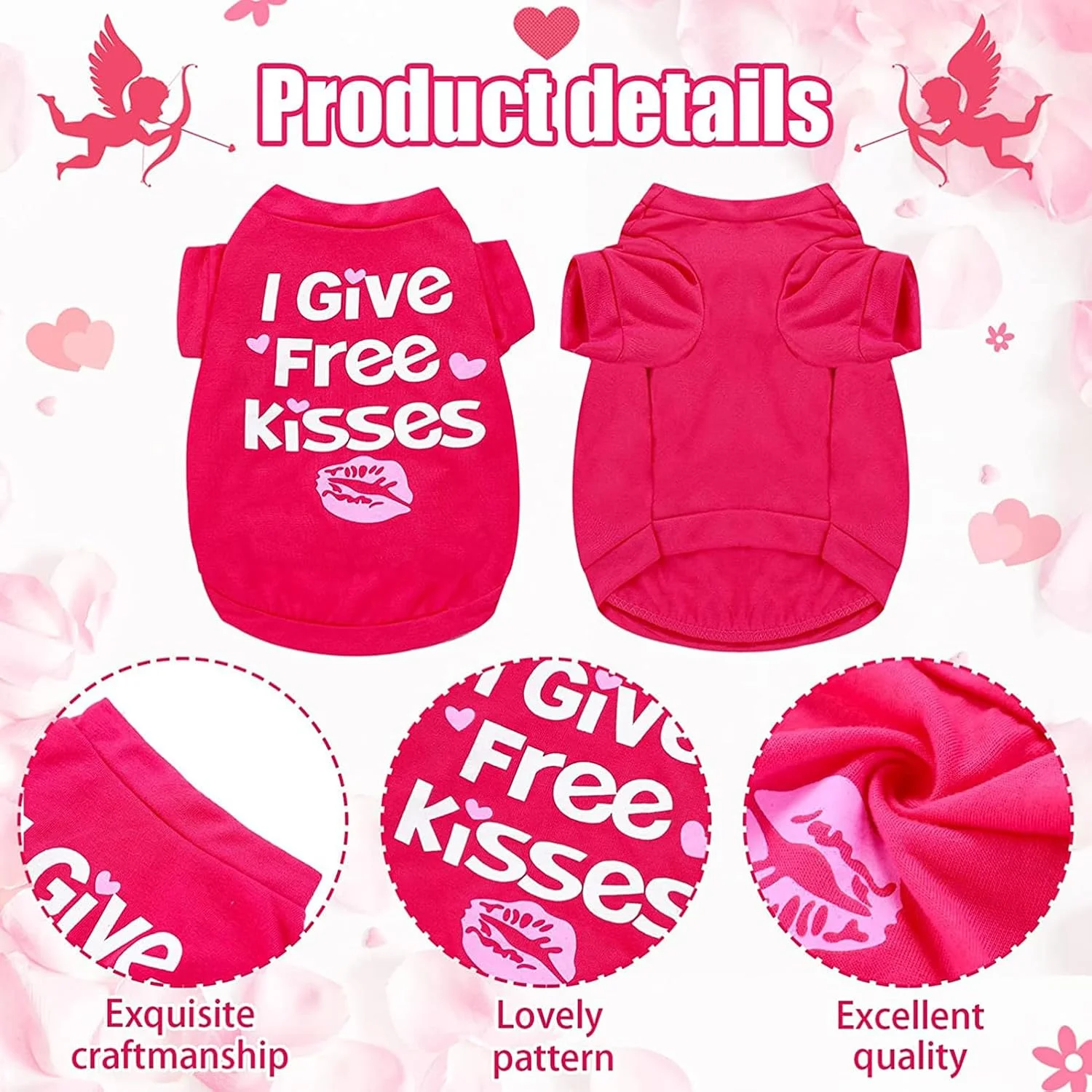 ست 5 عددی تیشرت سگ با طرح های چاپی و حروف بامزه، لباس خنک تابستانی توله سگ، لباس تنفسی و نرم برای گربه و سگ (سایز مدیوم) ست 5 عددی تیشرت سگ با طرح های چاپی و حروف بامزه، لباس خنک تابستانی توله سگ، لباس تنفسی و نرم برای گربه و سگ (سایز مدیوم)