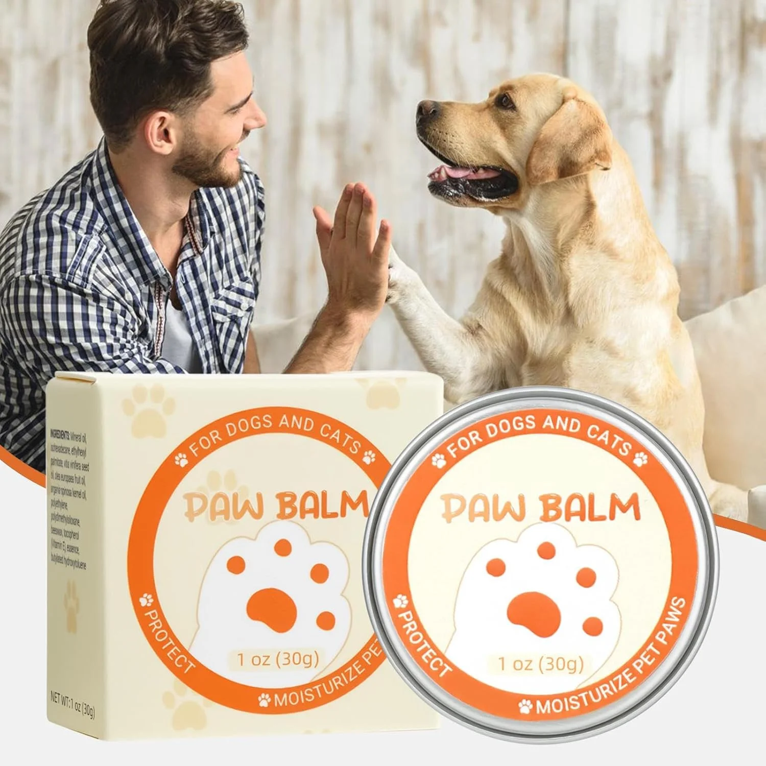 بالم پنجه توله سگ | محافظ پنجه ایمن برای لیسیدن برای سگ ها و گربه ها، لوسیون مراقبت از حیوانات خانگی 30 گرمی مناسب سفر برای بینی یا پوزه های خشک در برابر آب و هوای شدید، کمپینگ، پیاده روی، مسافرت، ساحل، بعد از آراستگی بالم پنجه توله سگ | محافظ پنجه ایمن برای لیسیدن برای سگ ها و گربه ها، لوسیون مراقبت از حیوانات خانگی 30 گرمی مناسب سفر برای بینی یا پوزه های خشک در برابر آب و هوای شدید، کمپینگ، پیاده روی، مسافرت، ساحل، بعد از آراستگی