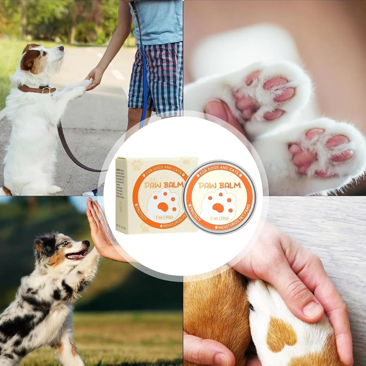 بالم پنجه توله سگ | محافظ پنجه ایمن برای لیسیدن برای سگ ها و گربه ها، لوسیون مراقبت از حیوانات خانگی 30 گرمی مناسب سفر برای بینی یا پوزه های خشک در برابر آب و هوای شدید، کمپینگ، پیاده روی، مسافرت، ساحل، بعد از آراستگی بالم پنجه توله سگ | محافظ پنجه ایمن برای لیسیدن برای سگ ها و گربه ها، لوسیون مراقبت از حیوانات خانگی 30 گرمی مناسب سفر برای بینی یا پوزه های خشک در برابر آب و هوای شدید، کمپینگ، پیاده روی، مسافرت، ساحل، بعد از آراستگی